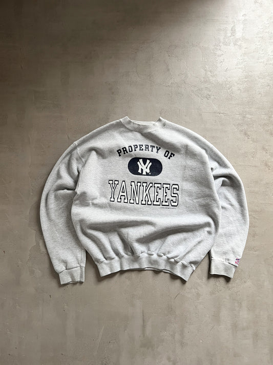 GREY YANKEES SWEATER - 2000S - L/M