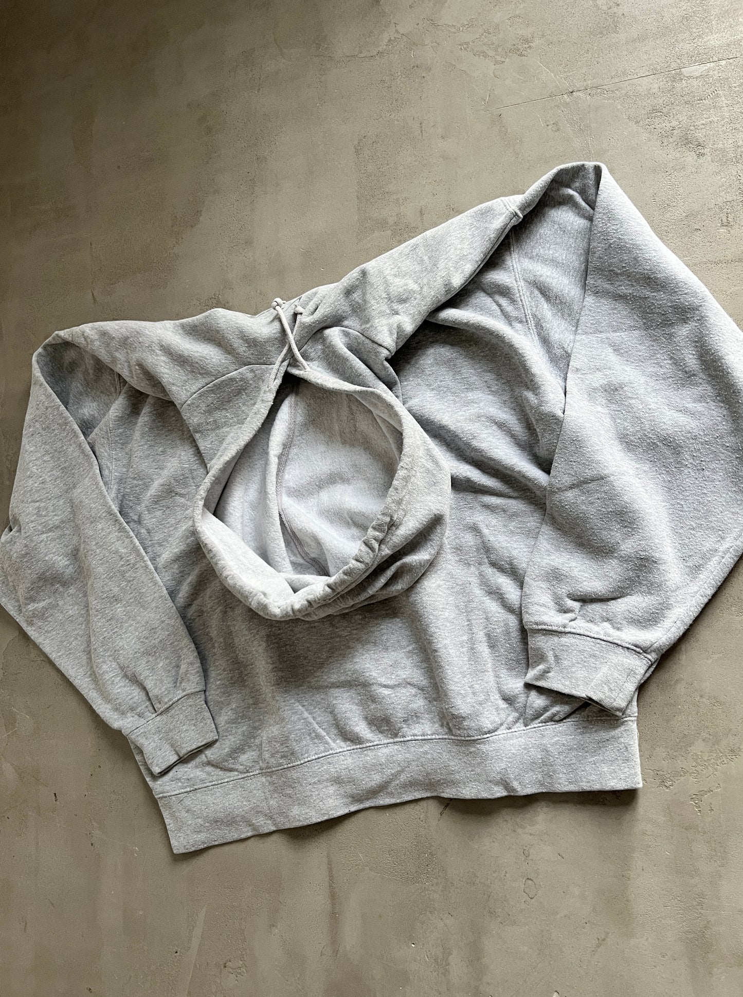 GREY YANKEES NIKE HOODIE - 2000S - XL