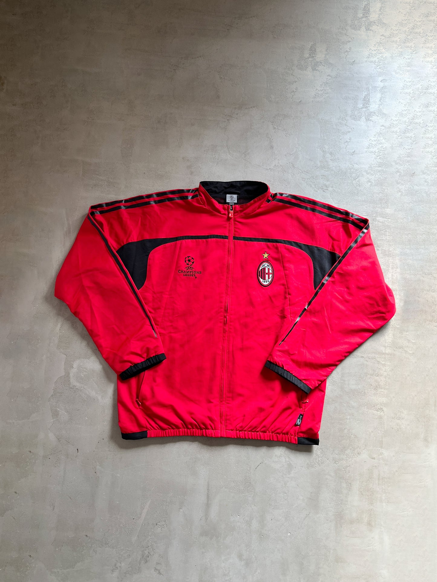 RED AC MILAN TRACK JACKET - 2000S - XL