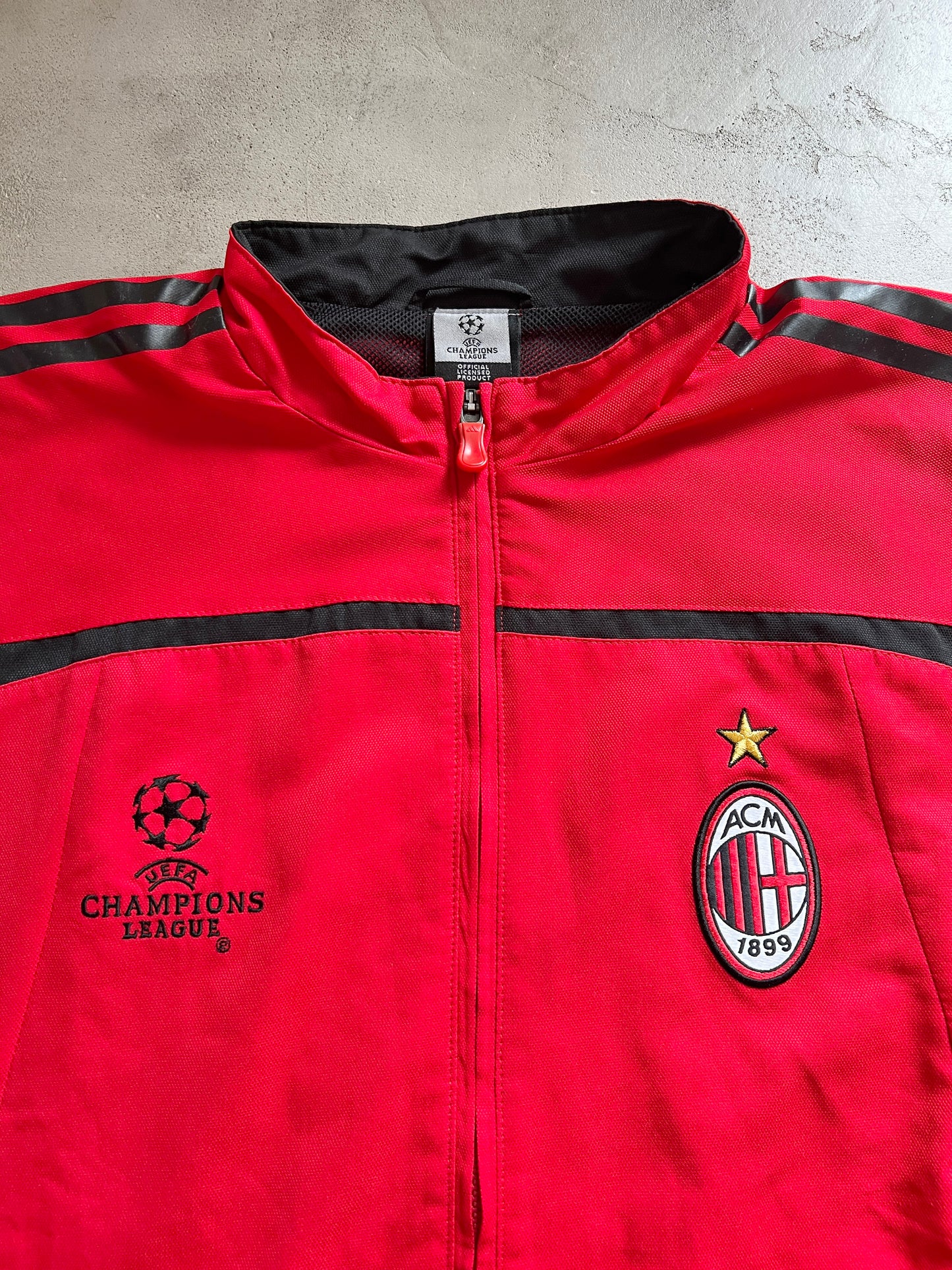 RED AC MILAN TRACK JACKET - 2000S - XL