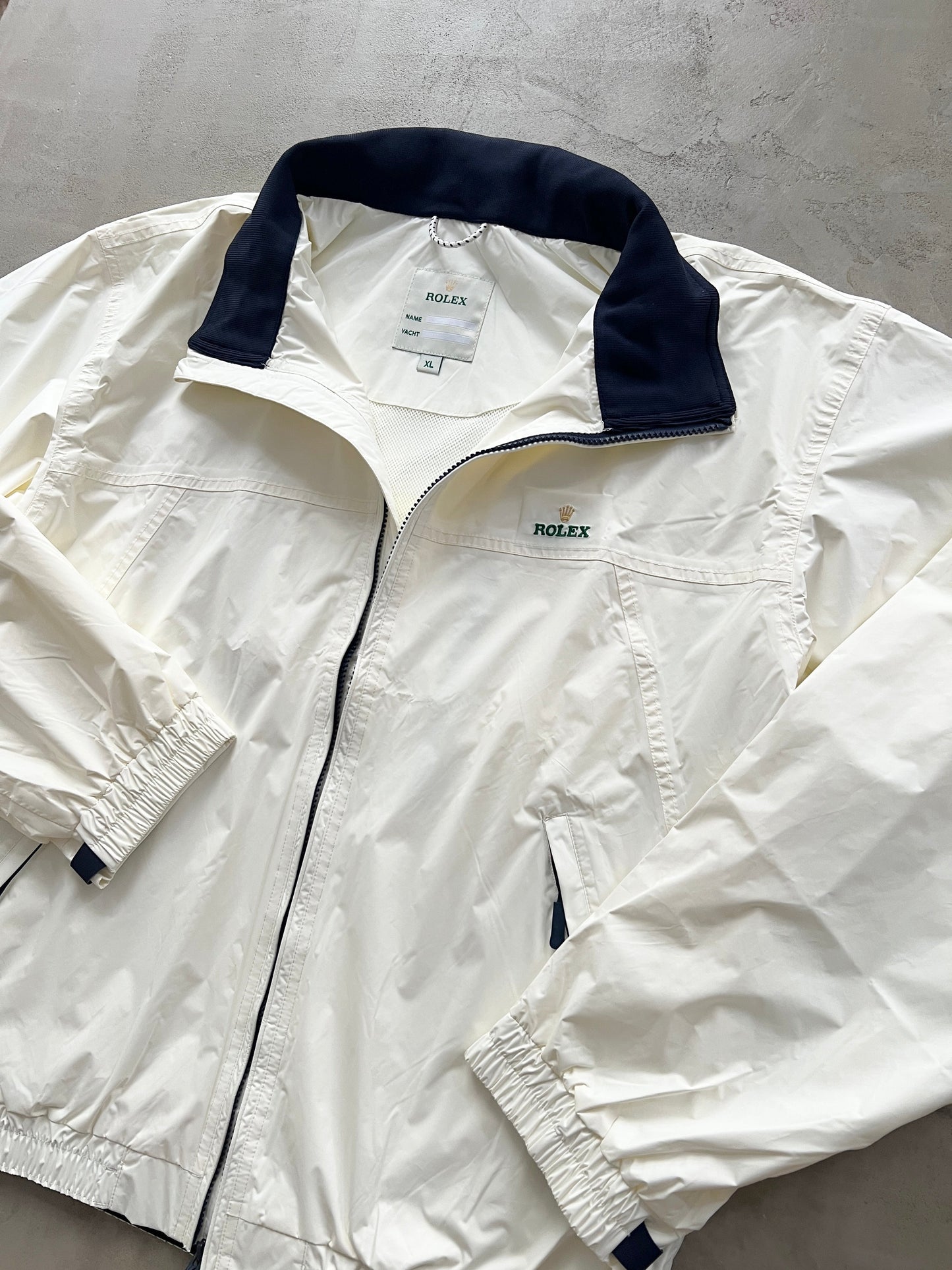 CREME ROLEX YACHT JACKET - 2000S - XL/L