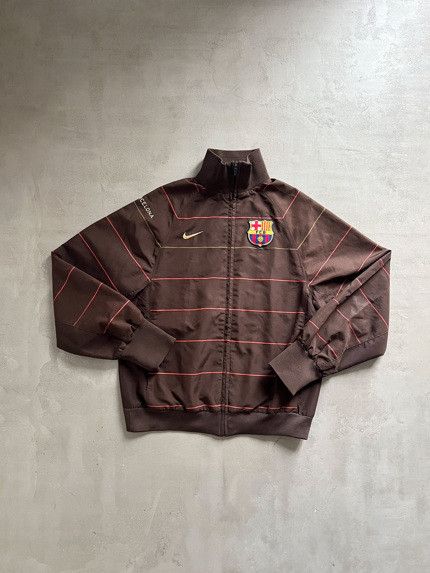 MOCHA FC BARCELONA NIKE TRACK JACKET - 2000S - S