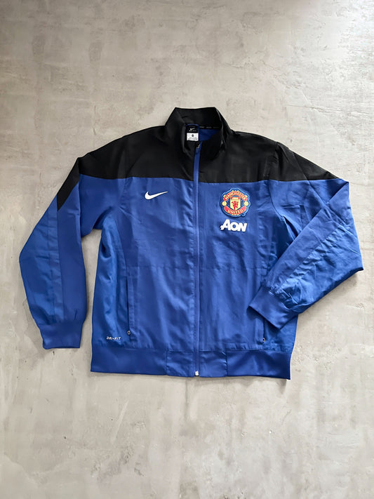 BLUE/BLACK MANCHESTER UNITED NIKE TRACK JACKET - 2000S - L/M