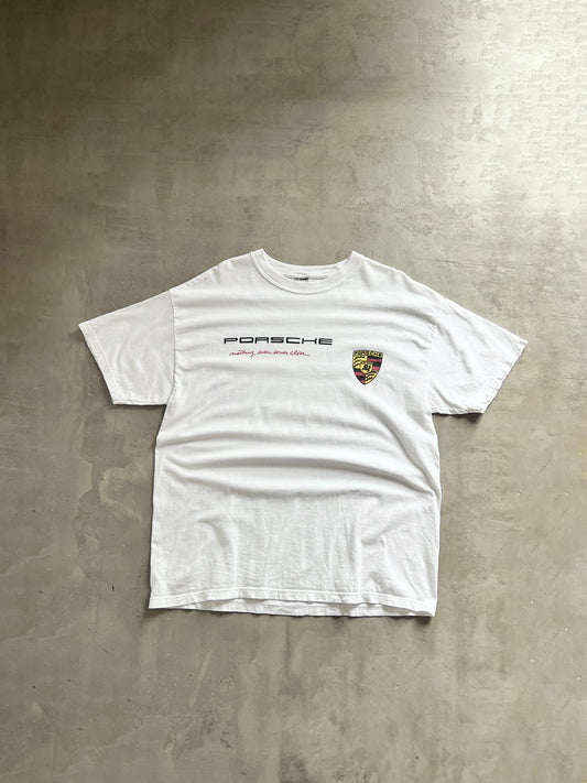 WHITE PORSCHE TEE - 2000S - XXL