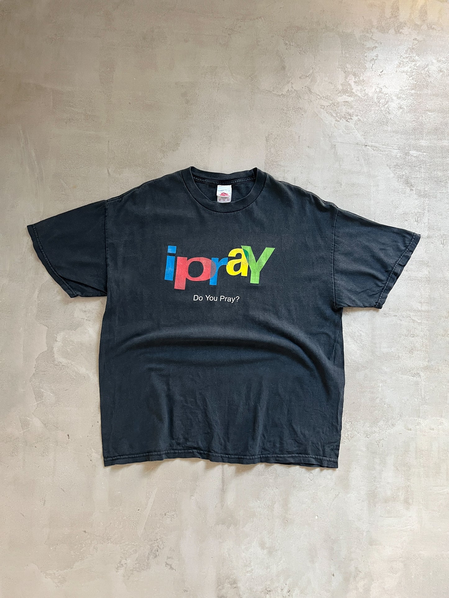 FADED BLACK "I PRAY" EBAY PARODY TEE - 1990S - L