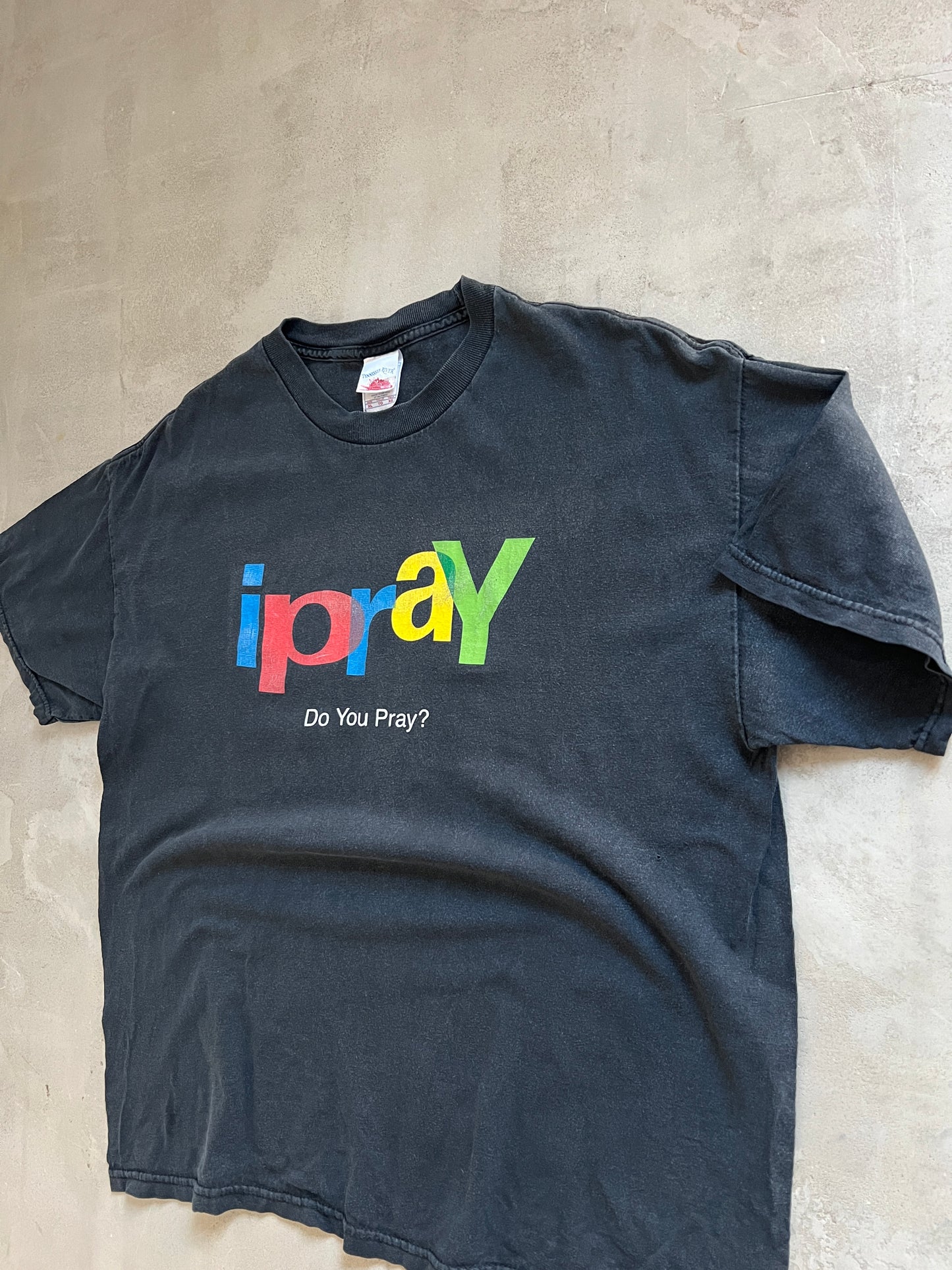 FADED BLACK "I PRAY" EBAY PARODY TEE - 1990S - L