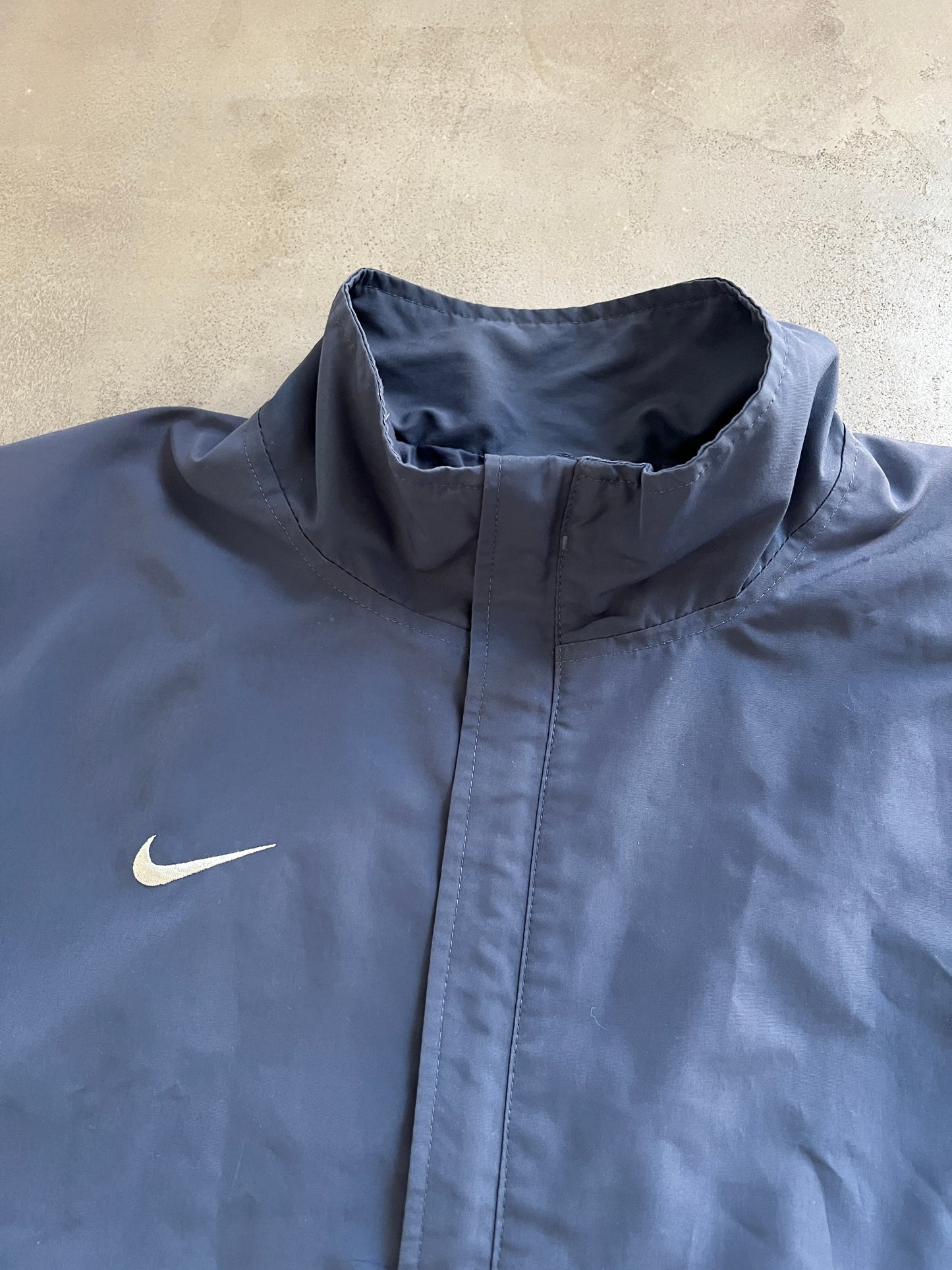 GREY/CREME NIKE TRACK JACKET - 2000S - XL