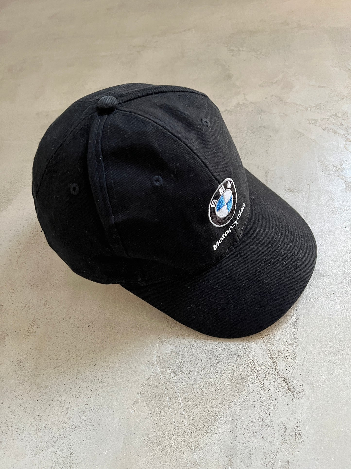 BLACK BMW MOTORCYCLES CAP - 1990S