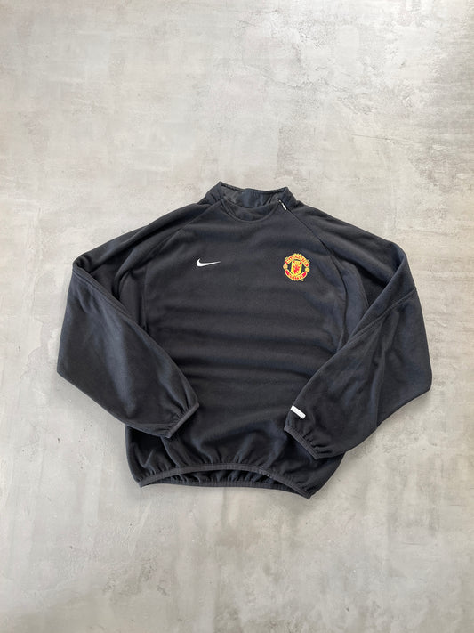 BLACK MANCHESTER UNITED NIKE FLEECE - 2000S - M