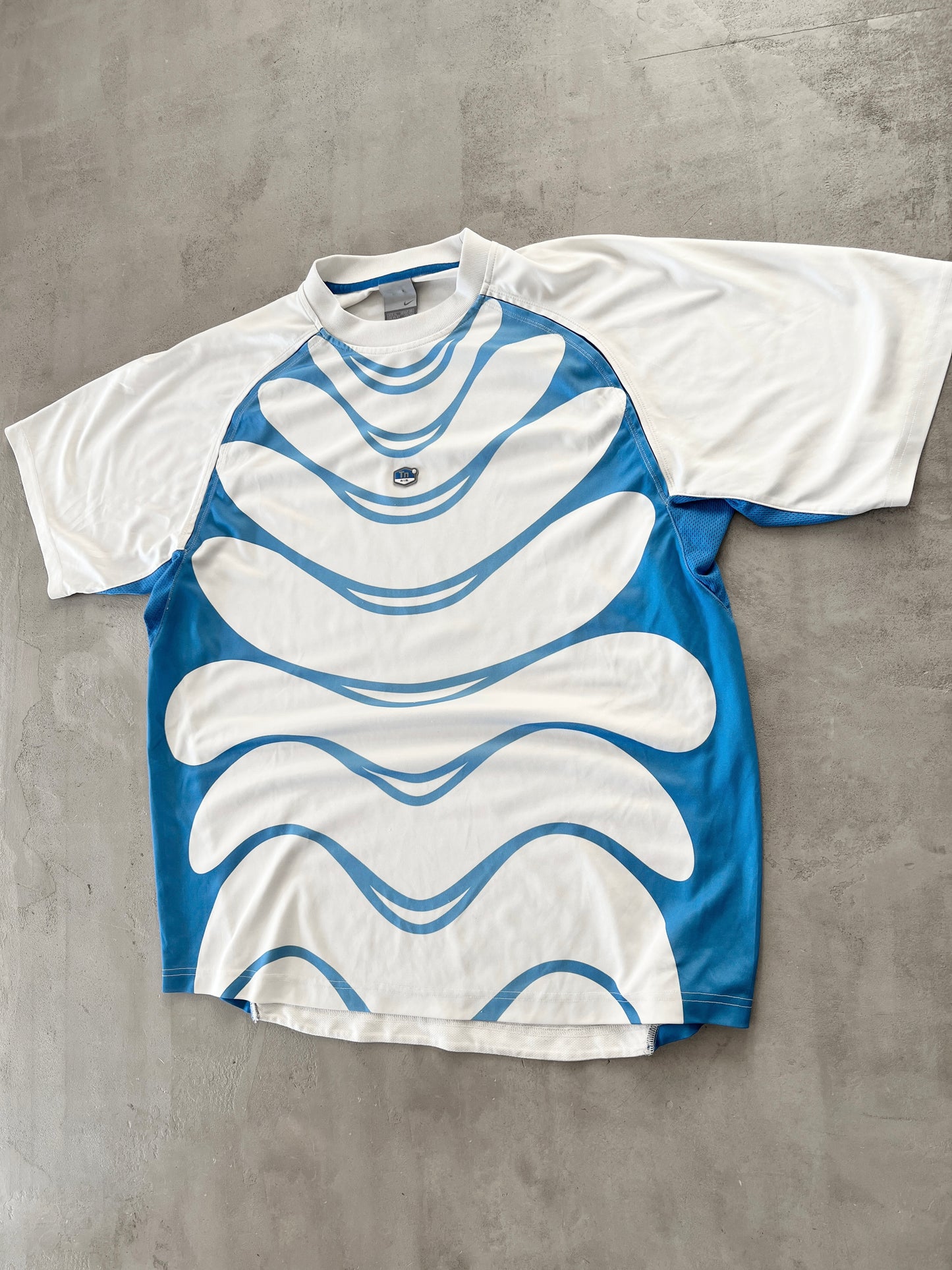 WHITE/BLUE NIKE TN JERSEY - 2000S - XL