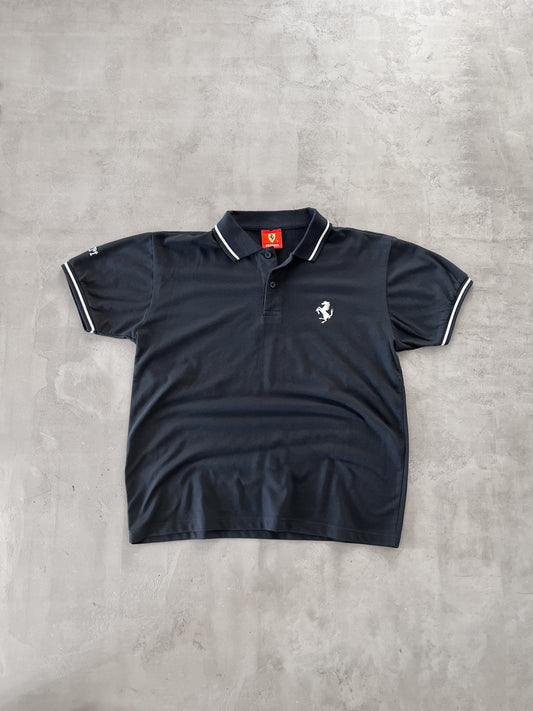 BLACK FERRARI POLO - 1990S - M