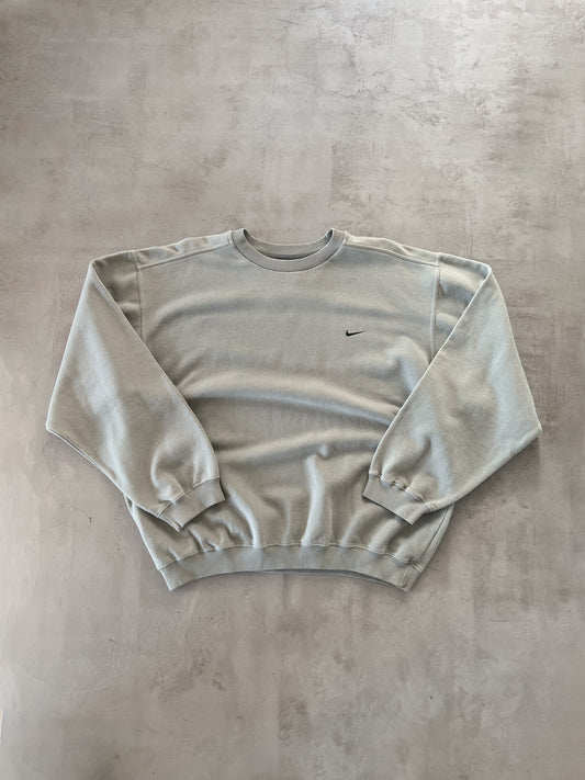 KHAKI NIKE SWEATER - 2000S - L