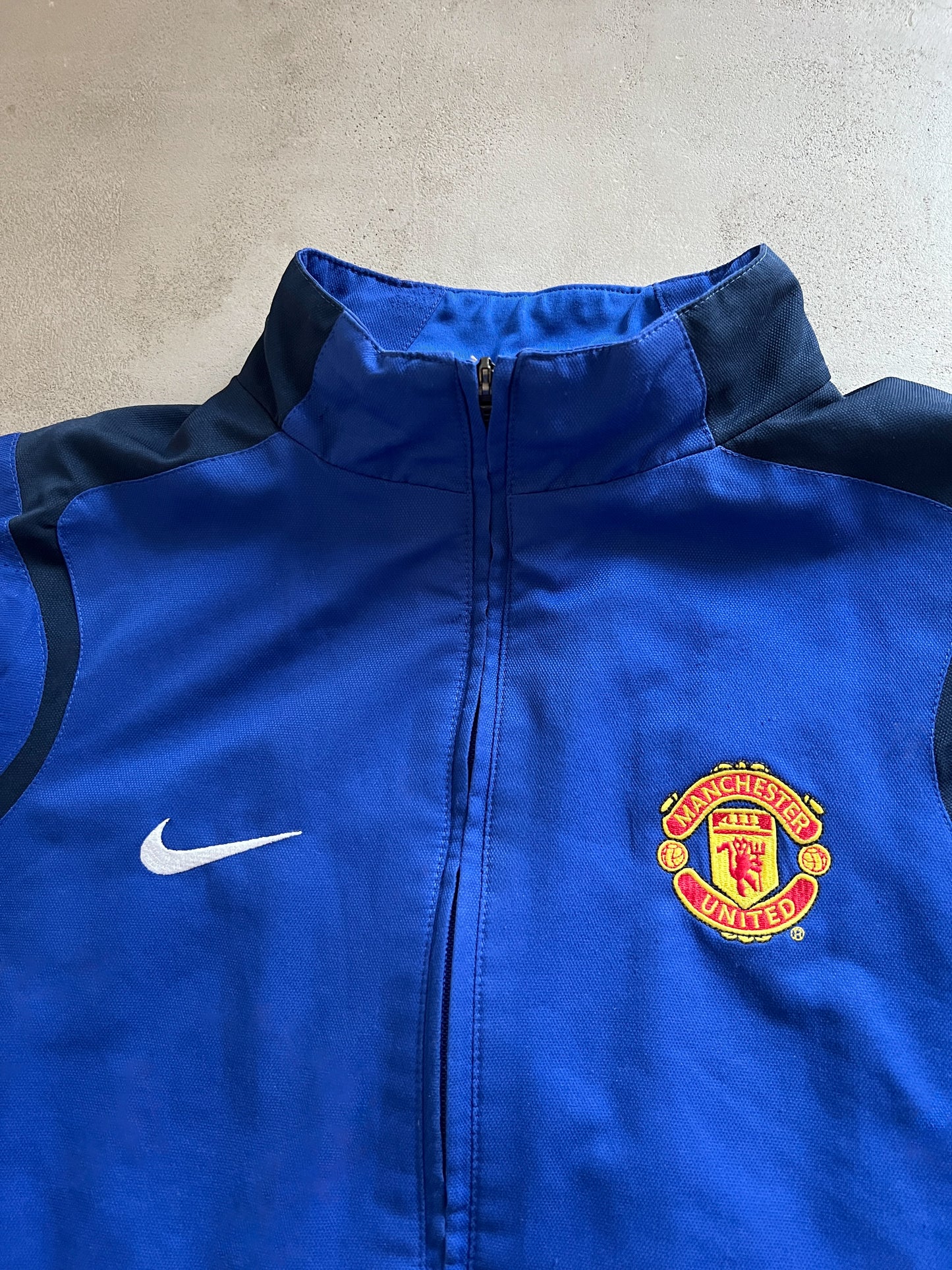 BLUE MANCHESTER UNITED NIKE TRACK JACKET - 2000S - L