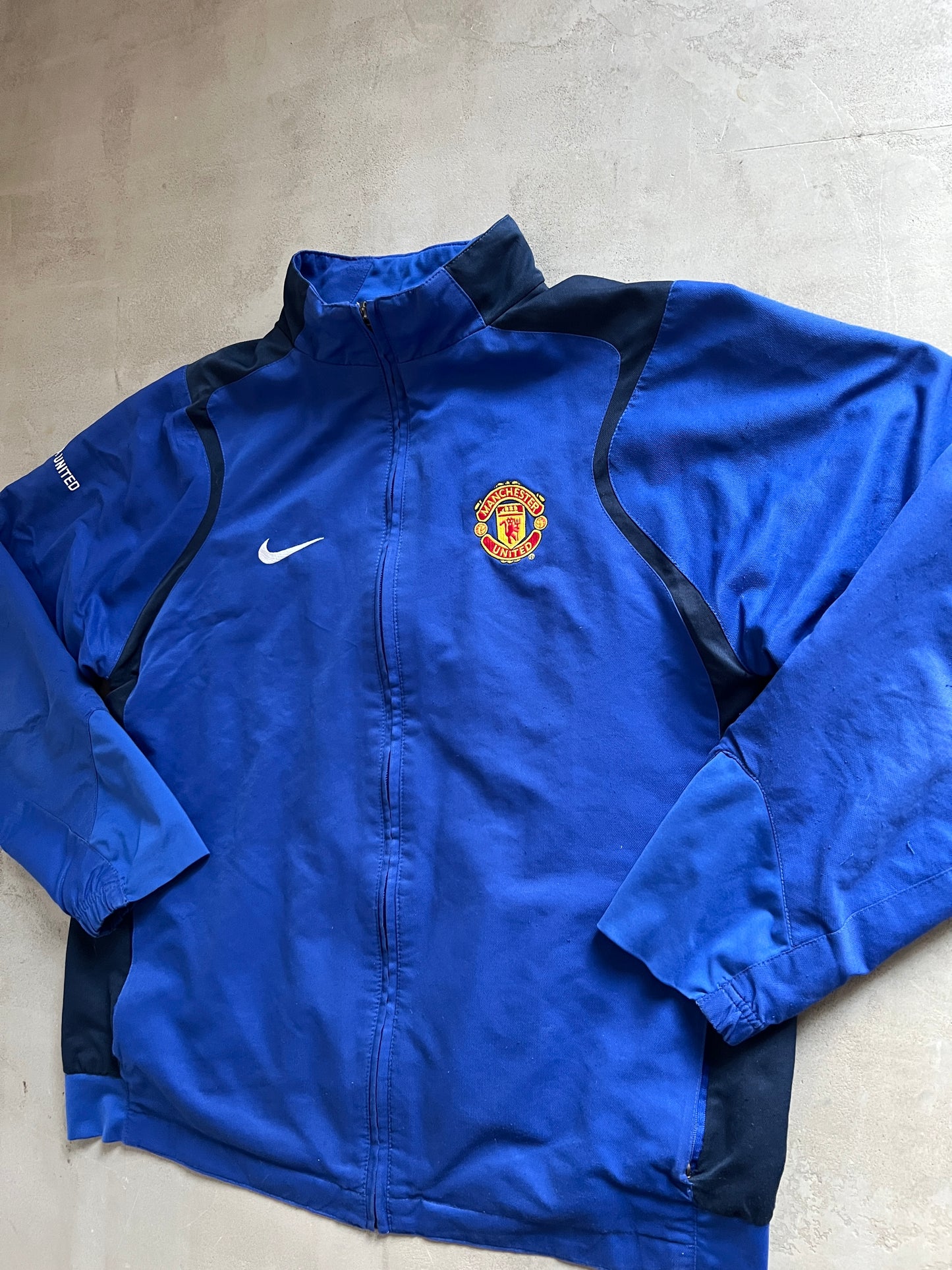 BLUE MANCHESTER UNITED NIKE TRACK JACKET - 2000S - L