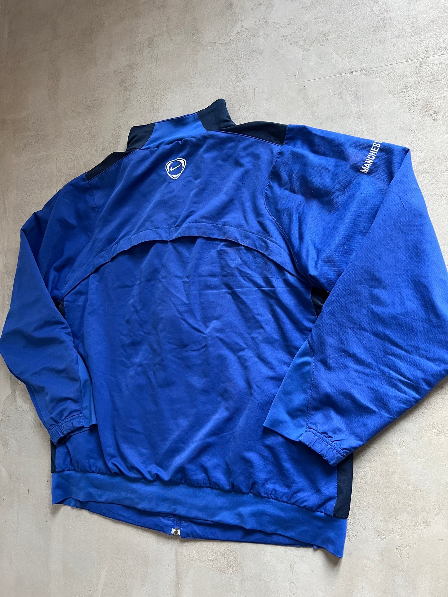 BLUE MANCHESTER UNITED NIKE TRACK JACKET - 2000S - L