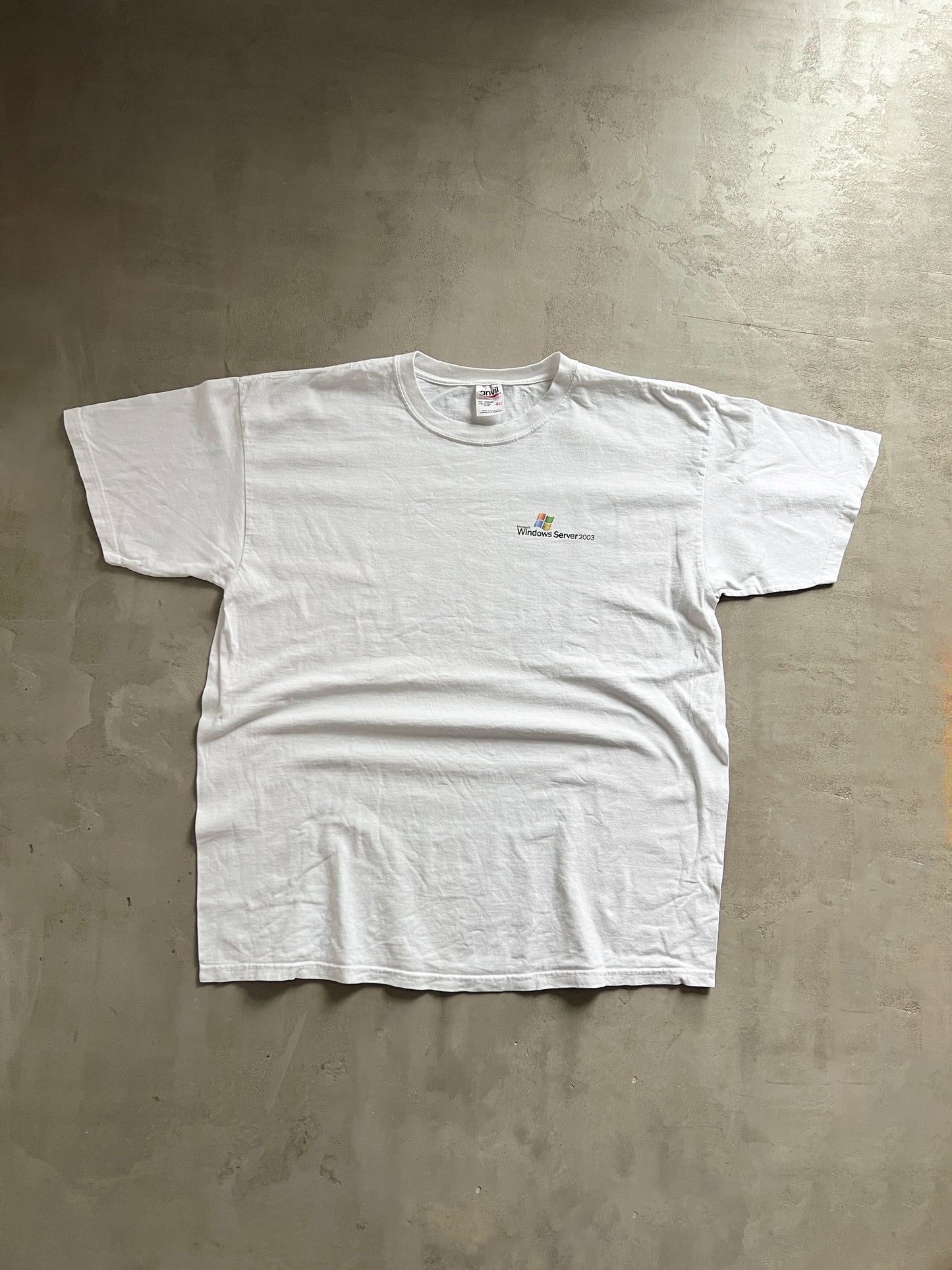 WHITE WINDOWS PROMO TEE - 2003 - XL