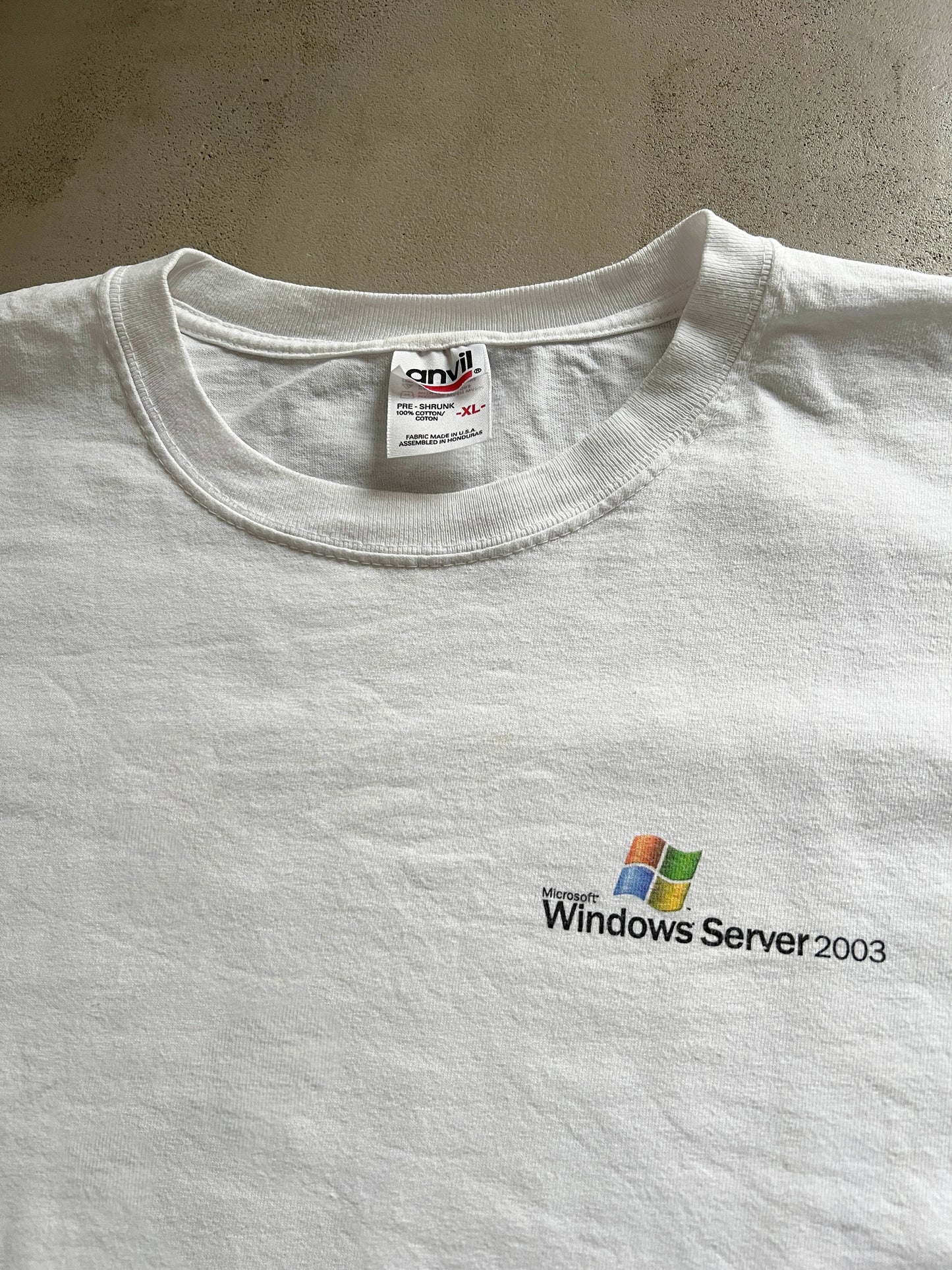 WHITE WINDOWS PROMO TEE - 2003 - XL