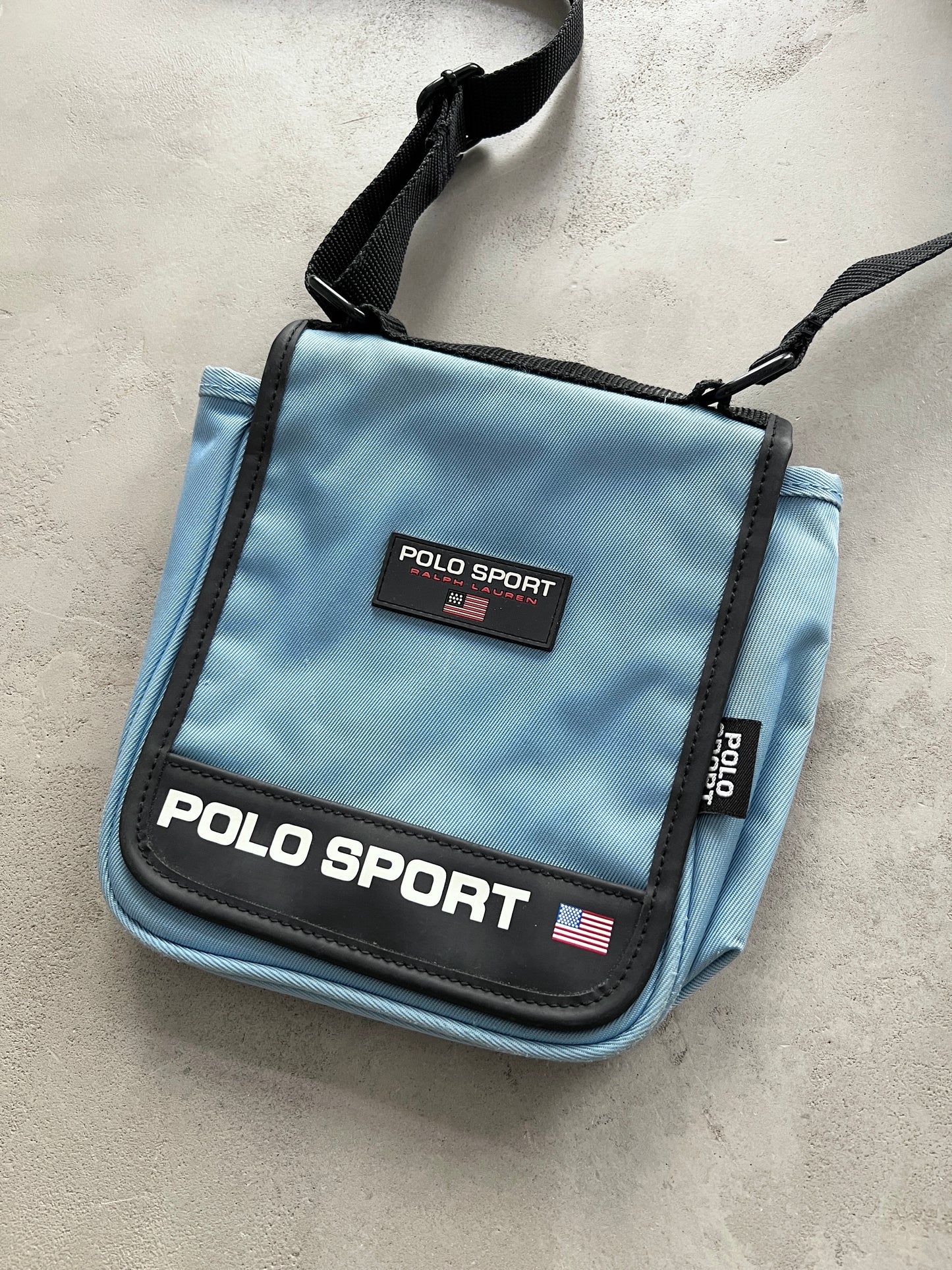 BABY BLUE POLO SPORTS BAG - 2000S