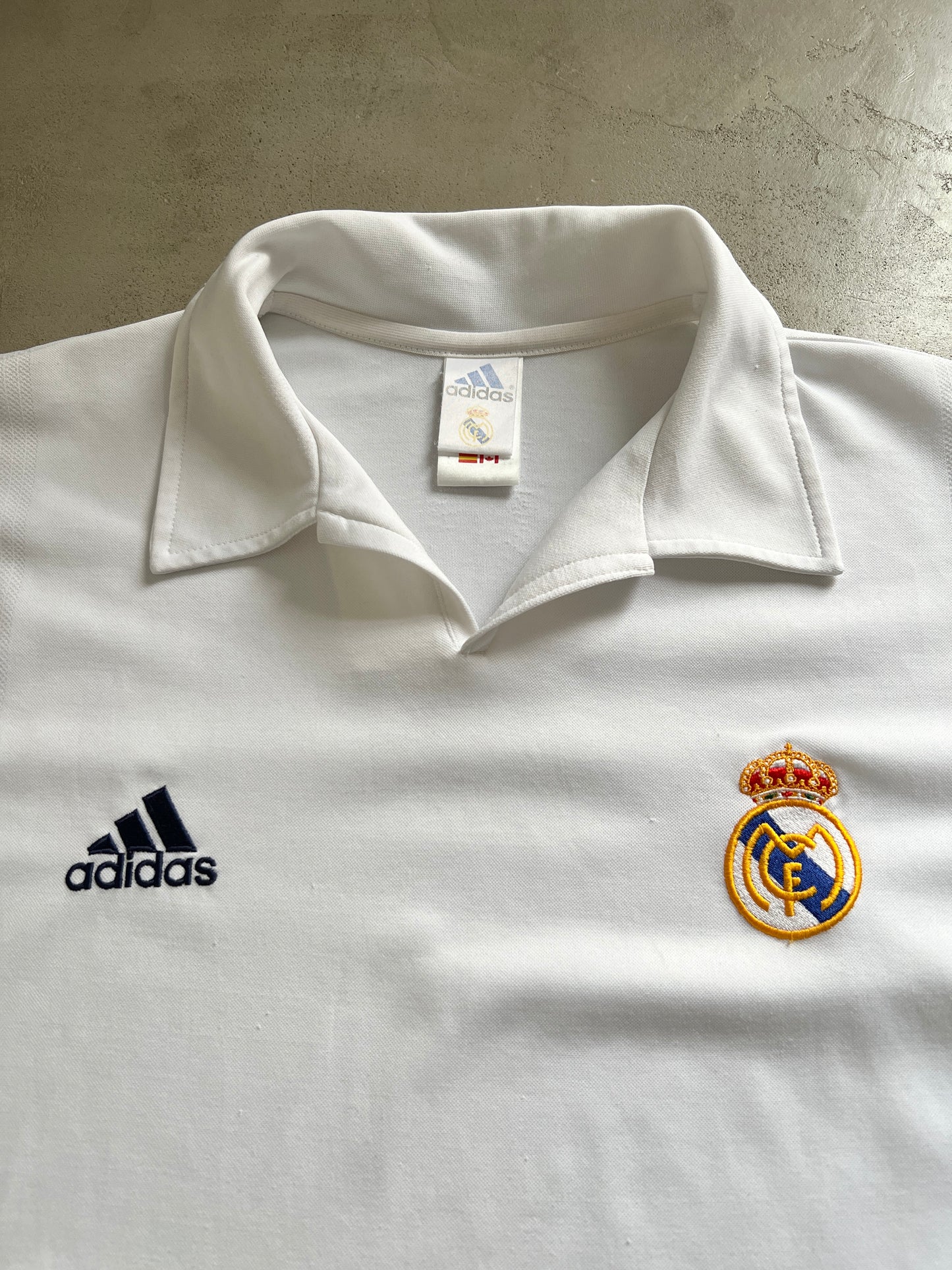 WHITE REAL MADRID POLO - 2000S - XL