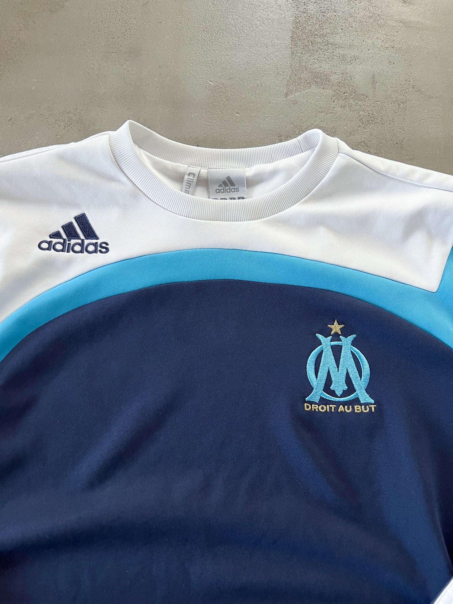 NAVY/BABY BLUE MARSEILLE LONGSLEEVE - 2000S - M