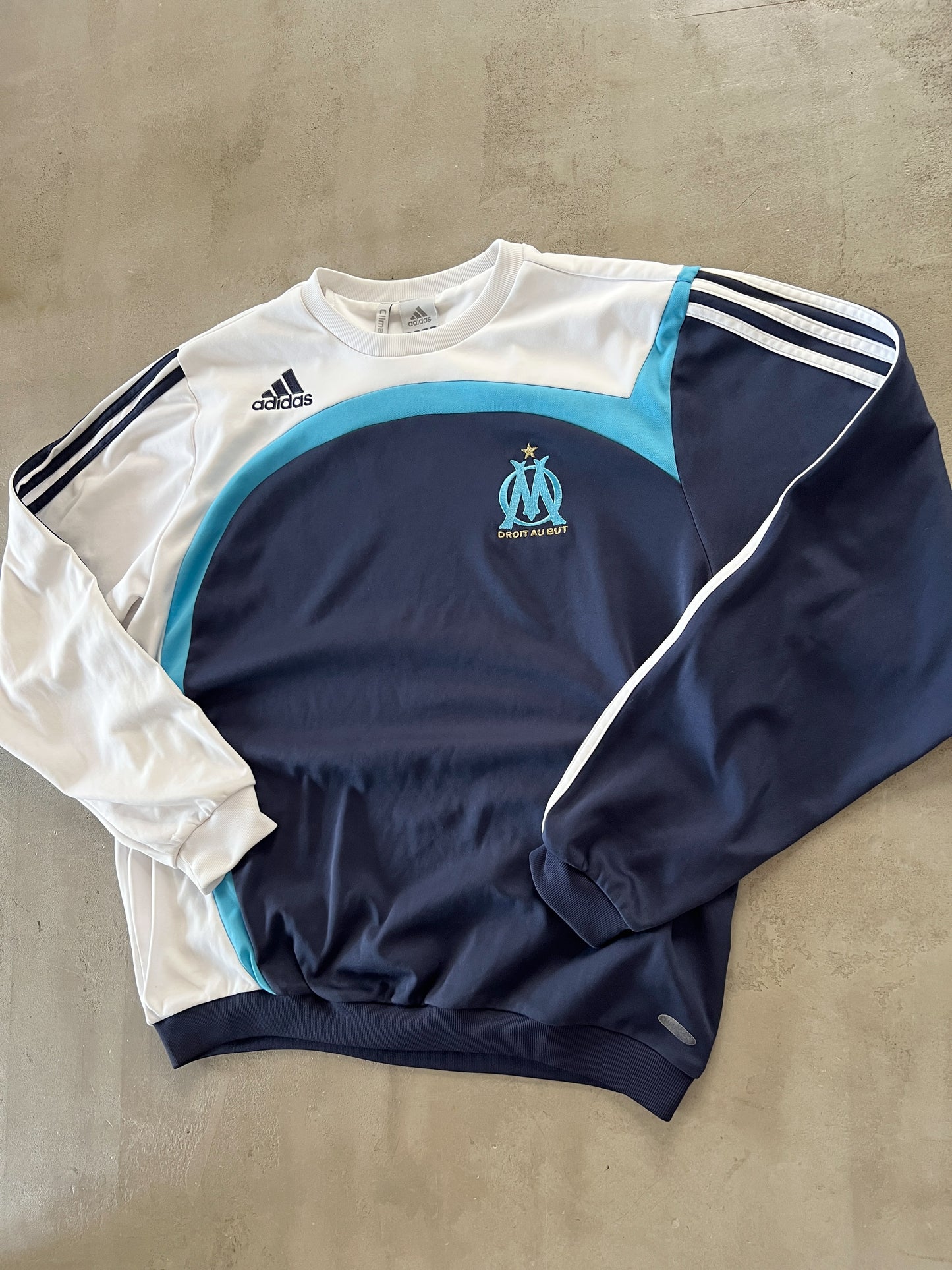 NAVY/BABY BLUE MARSEILLE LONGSLEEVE - 2000S - M