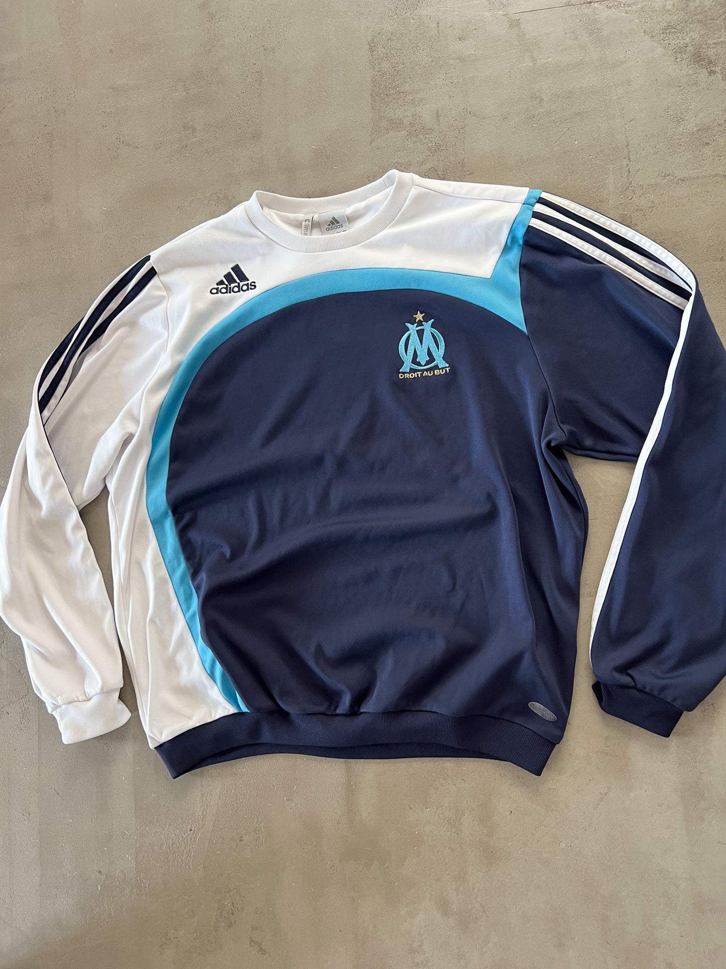 NAVY/BABY BLUE MARSEILLE LONGSLEEVE - 2000S - M