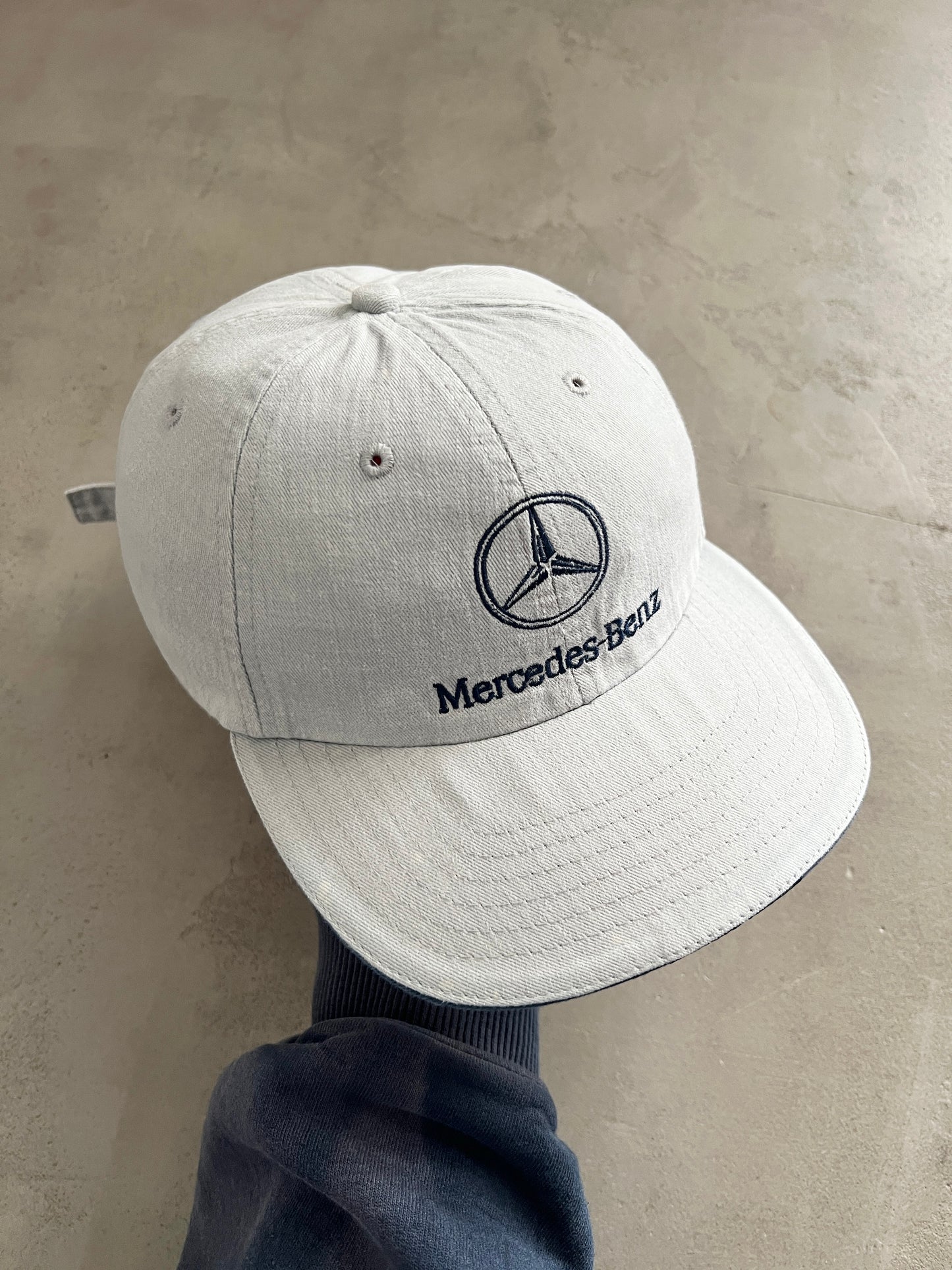 GREY MERCEDES BENZ CAP - 1990S