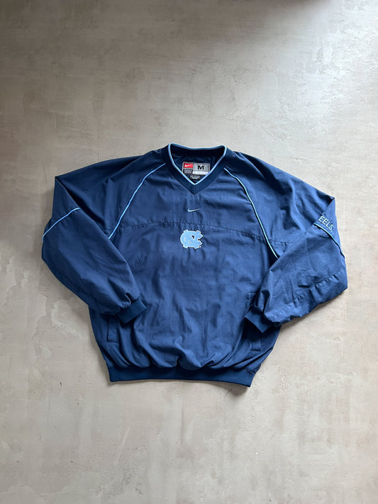 NAVY/BABY BLUE UNC NIKE SWEATER - 1990S - L/XL