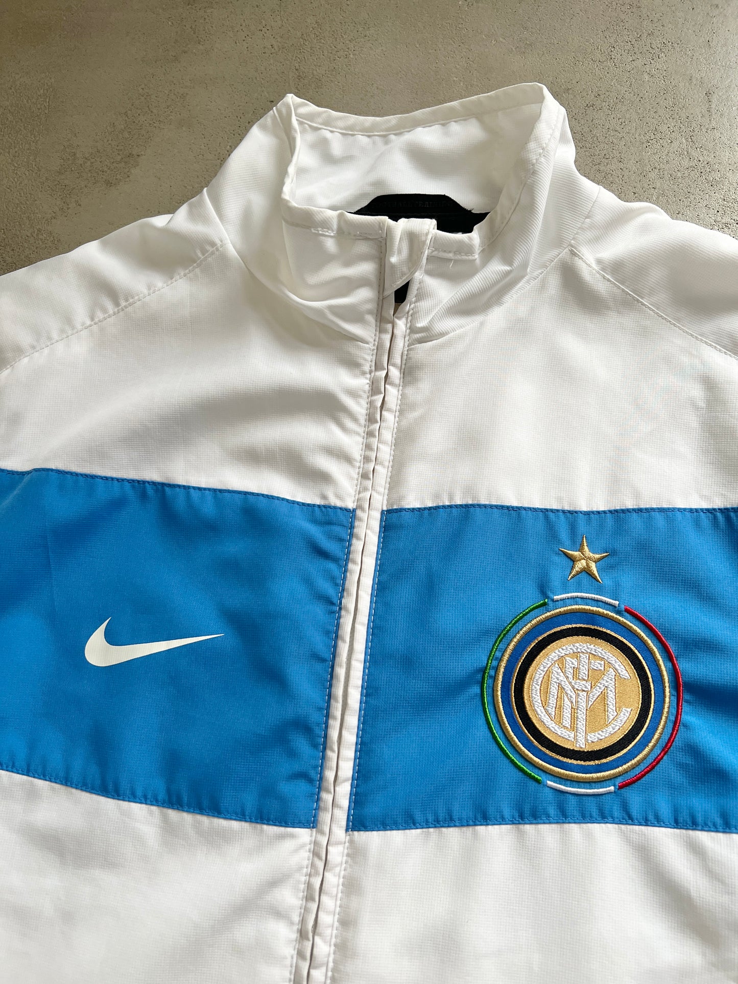 WHITE/BABY BLUE INTER MILAN TRACK JACKET - 2000S - M