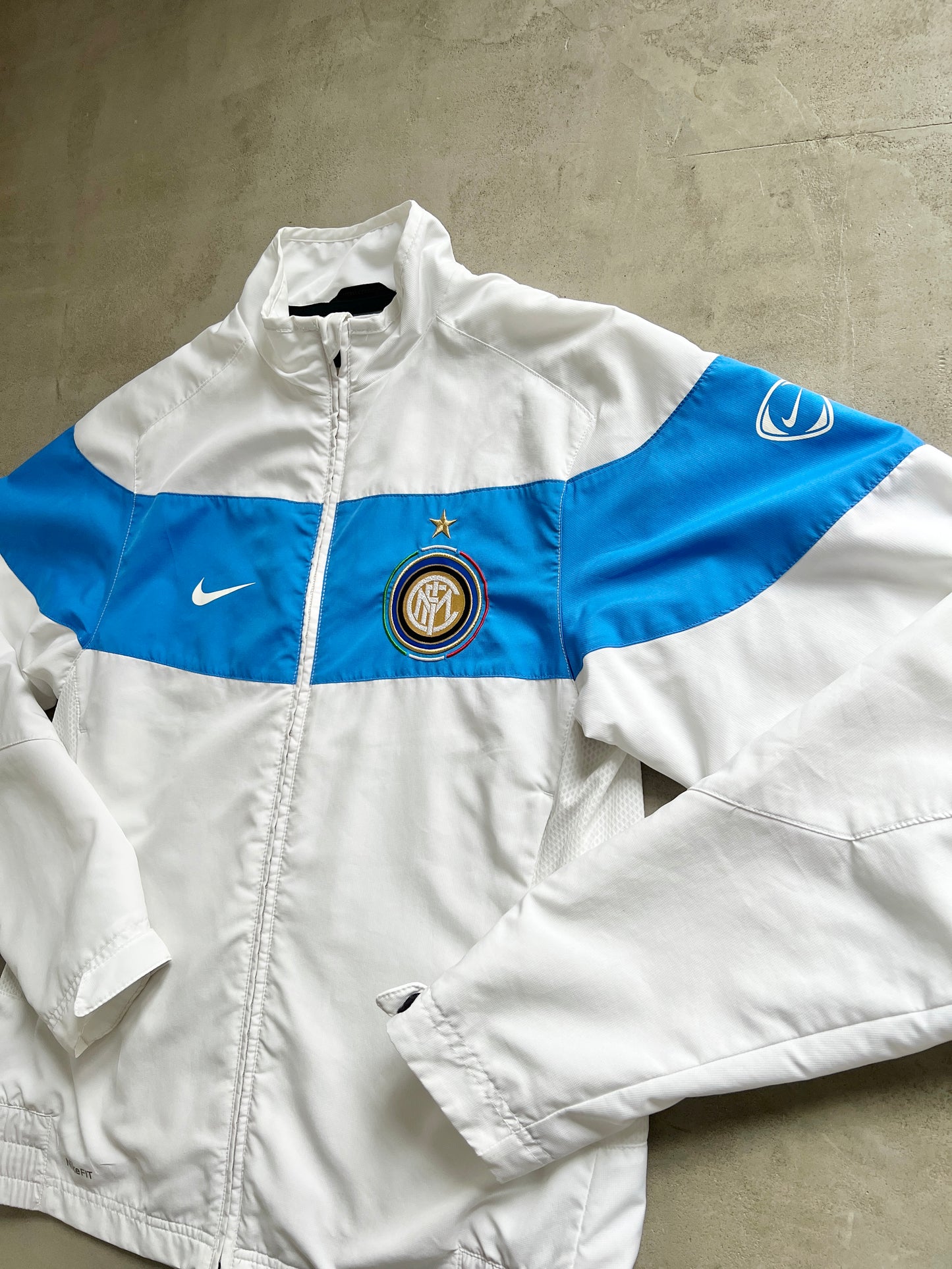 WHITE/BABY BLUE INTER MILAN TRACK JACKET - 2000S - M