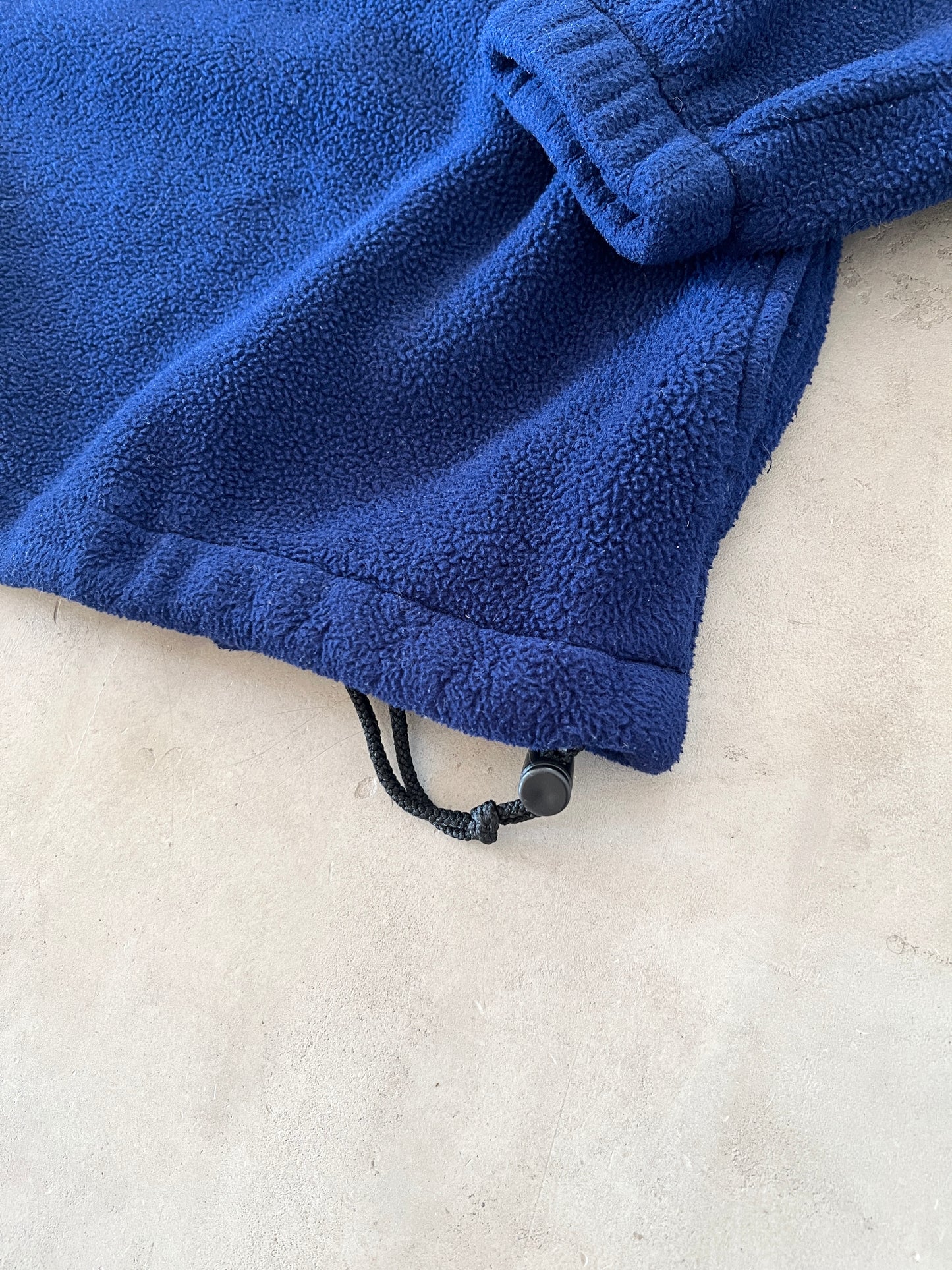 NAVY ROLLS ROYCE HALF ZIP FLEECE - 1990S - S/M