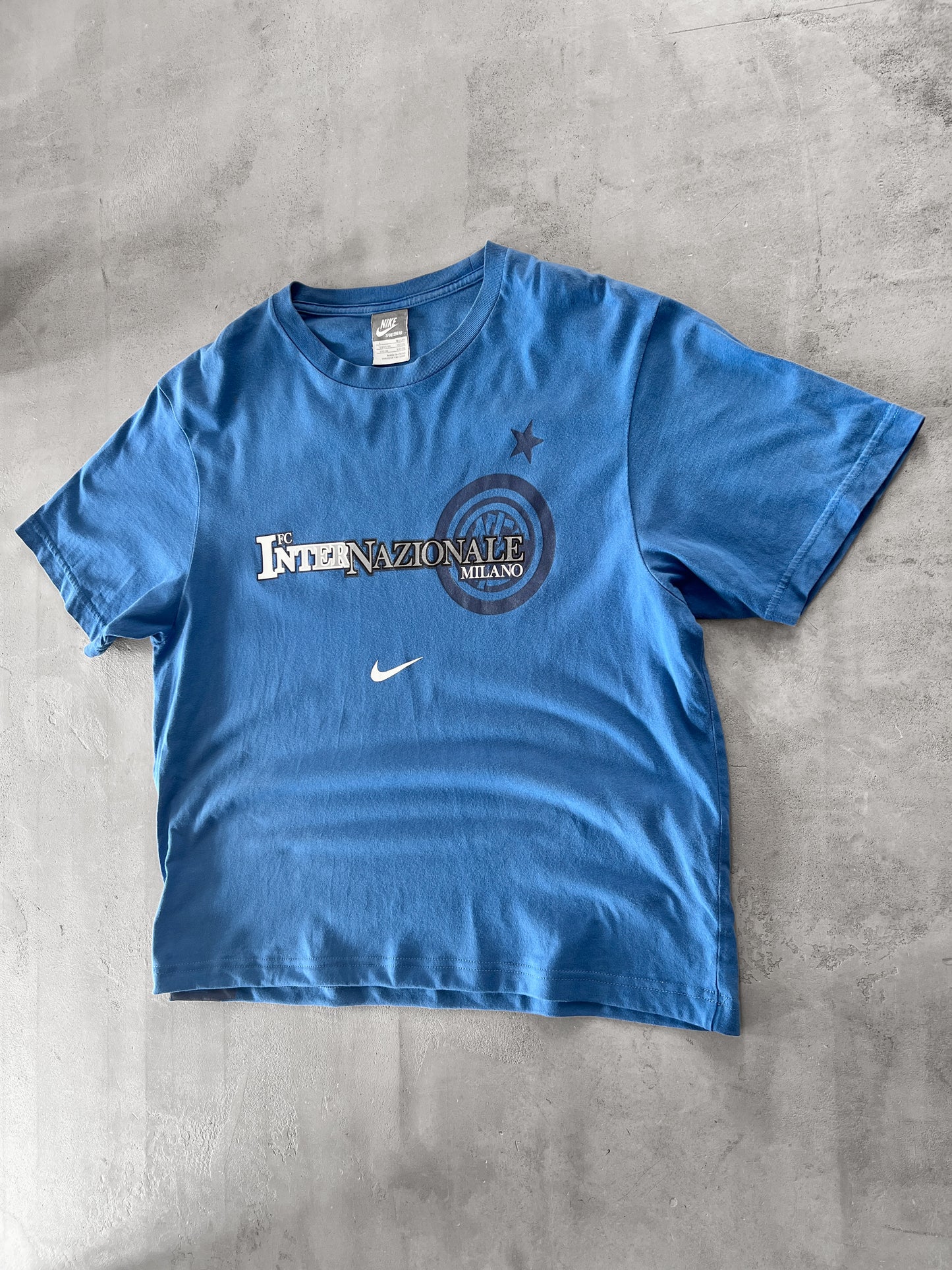 BLUE INTER MILAN NIKE TEE - 2000S - S