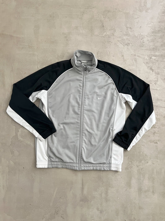 GREY NIKE TRACK JACKET - 2000S - M