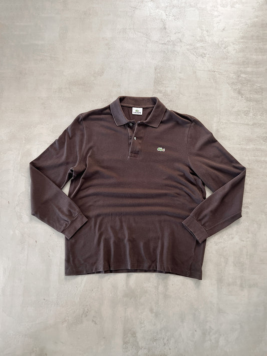 MOCHA LACOSTE LONGSLEEVE - 2000S - L/M