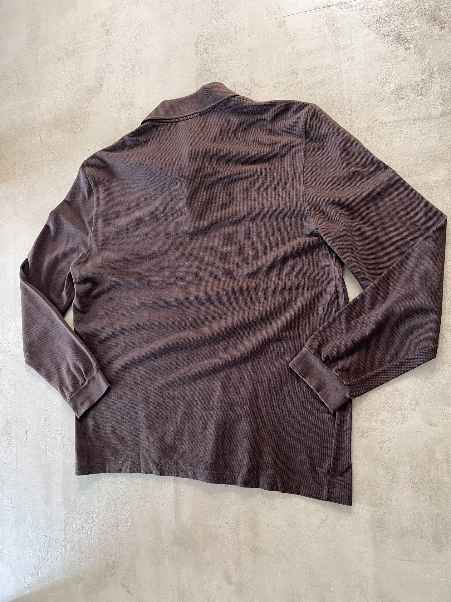 MOCHA LACOSTE LONGSLEEVE - 2000S - L/M