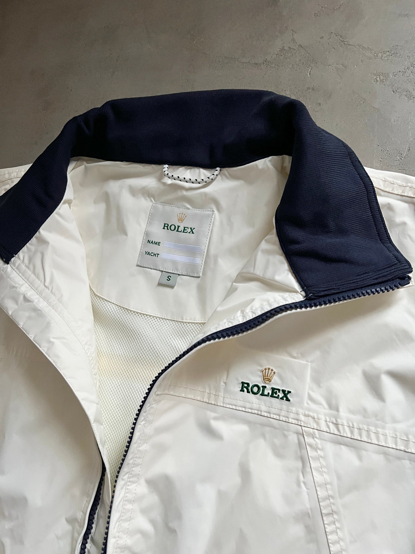 CREME ROLEX YACHT JACKET - 2000S - M