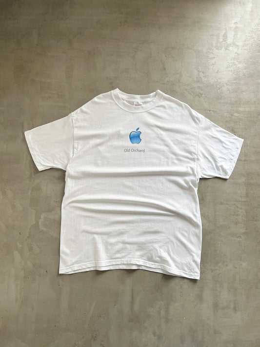 WHITE APPLE PROMO TEE - 2000S - L