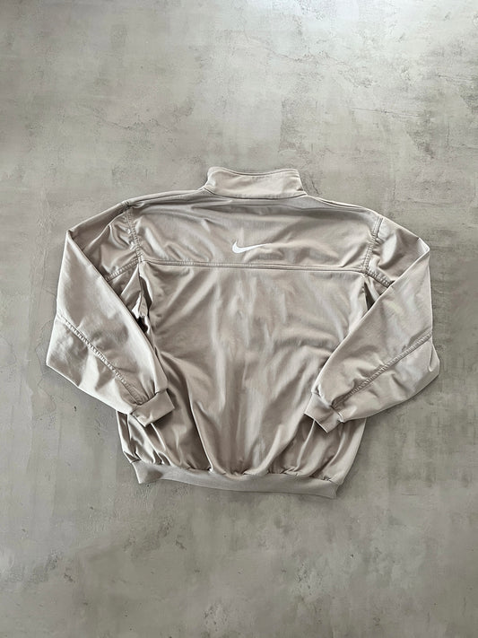 BEIGE NIKE TRACK JACKET - 2000S - L