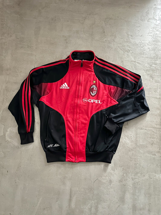 BLACK/RED AC MILAN TRACK JACKET - 2000S - S