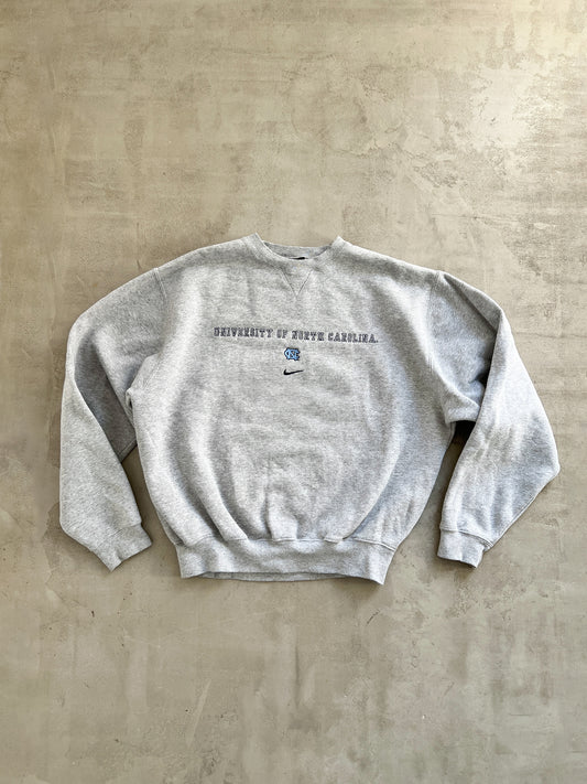 GREY UNC NIKE SWEATER - 1990S - S