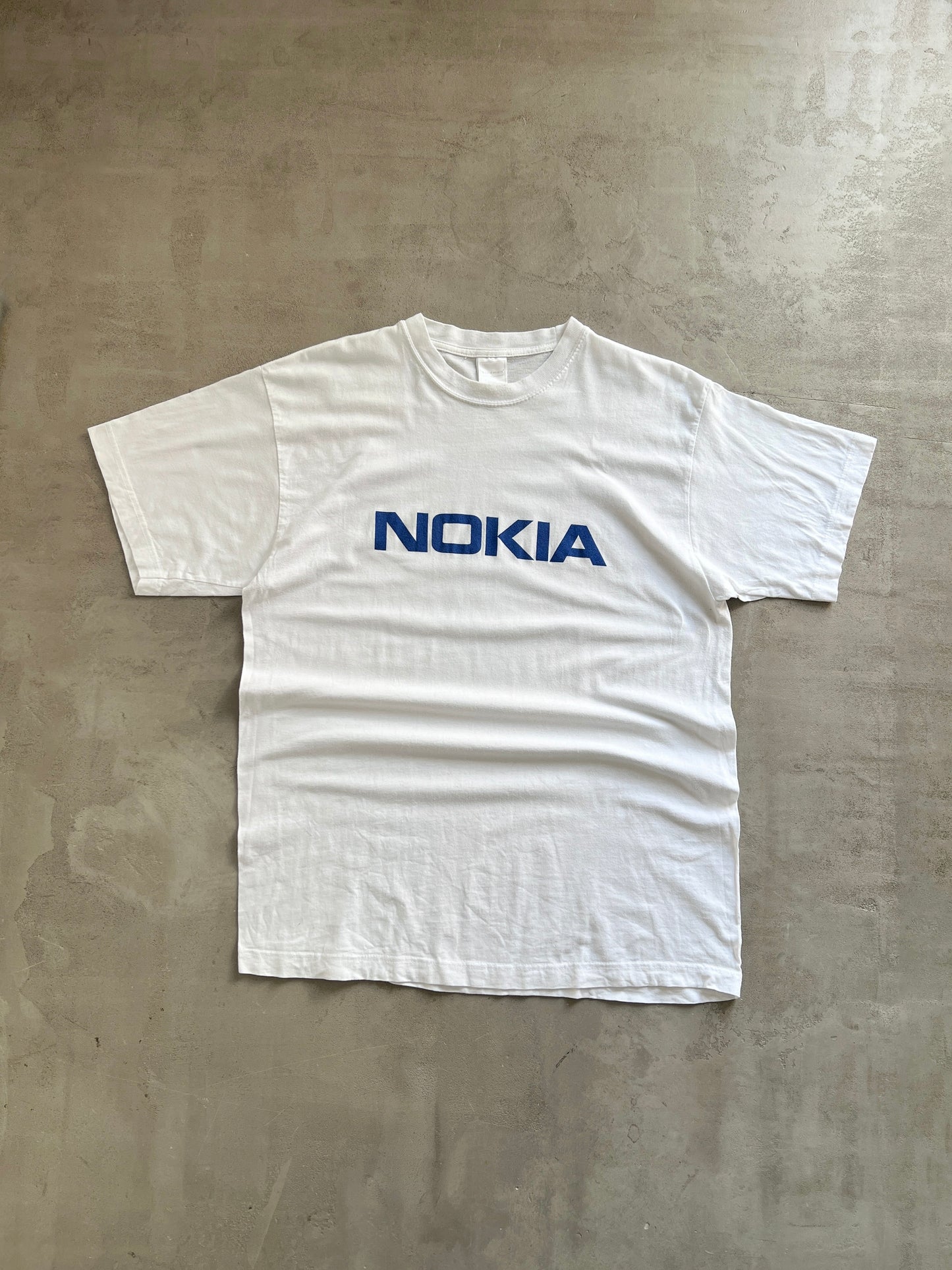 WHITE NOKIA PROMO TEE - 2000S - L