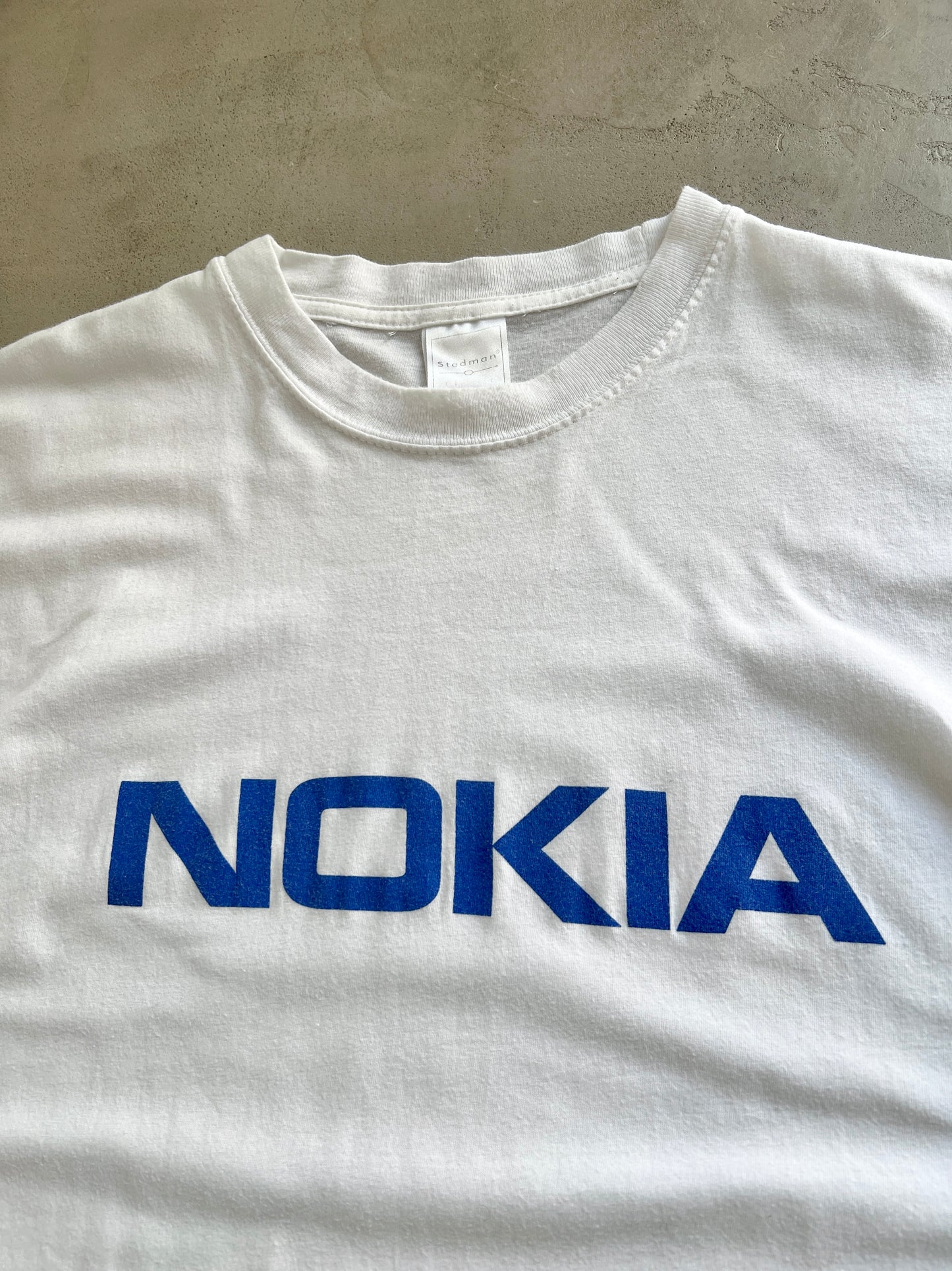 WHITE NOKIA PROMO TEE - 2000S - L