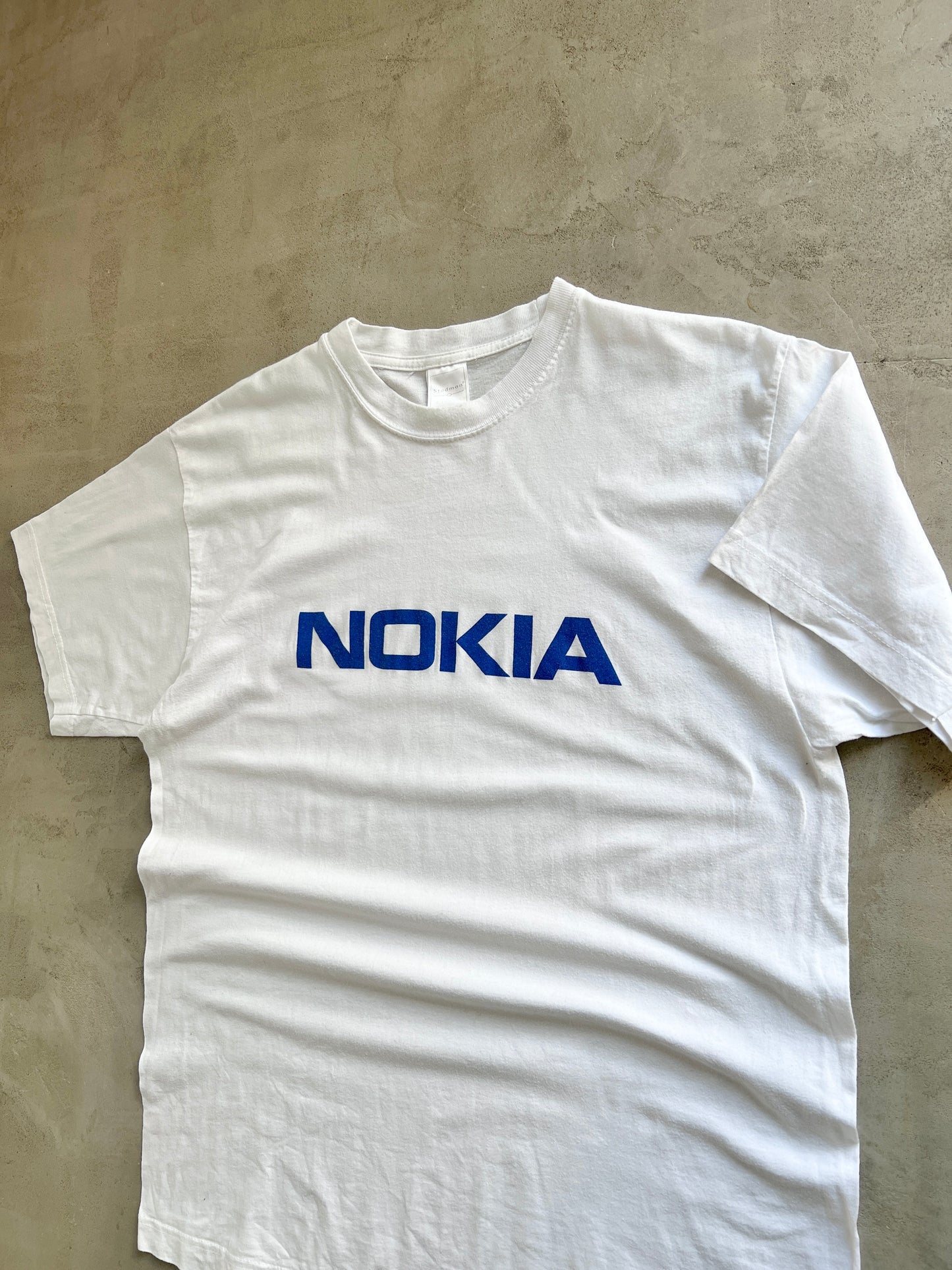 WHITE NOKIA PROMO TEE - 2000S - L