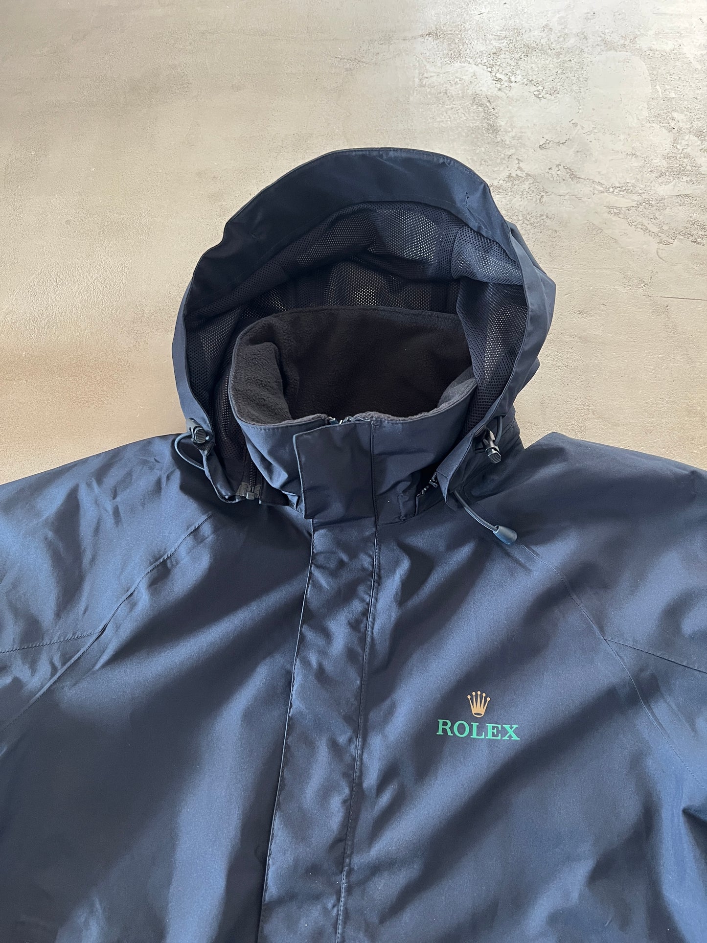 NAVY ROLEX GORE-TEX JACKET - 2000S - M
