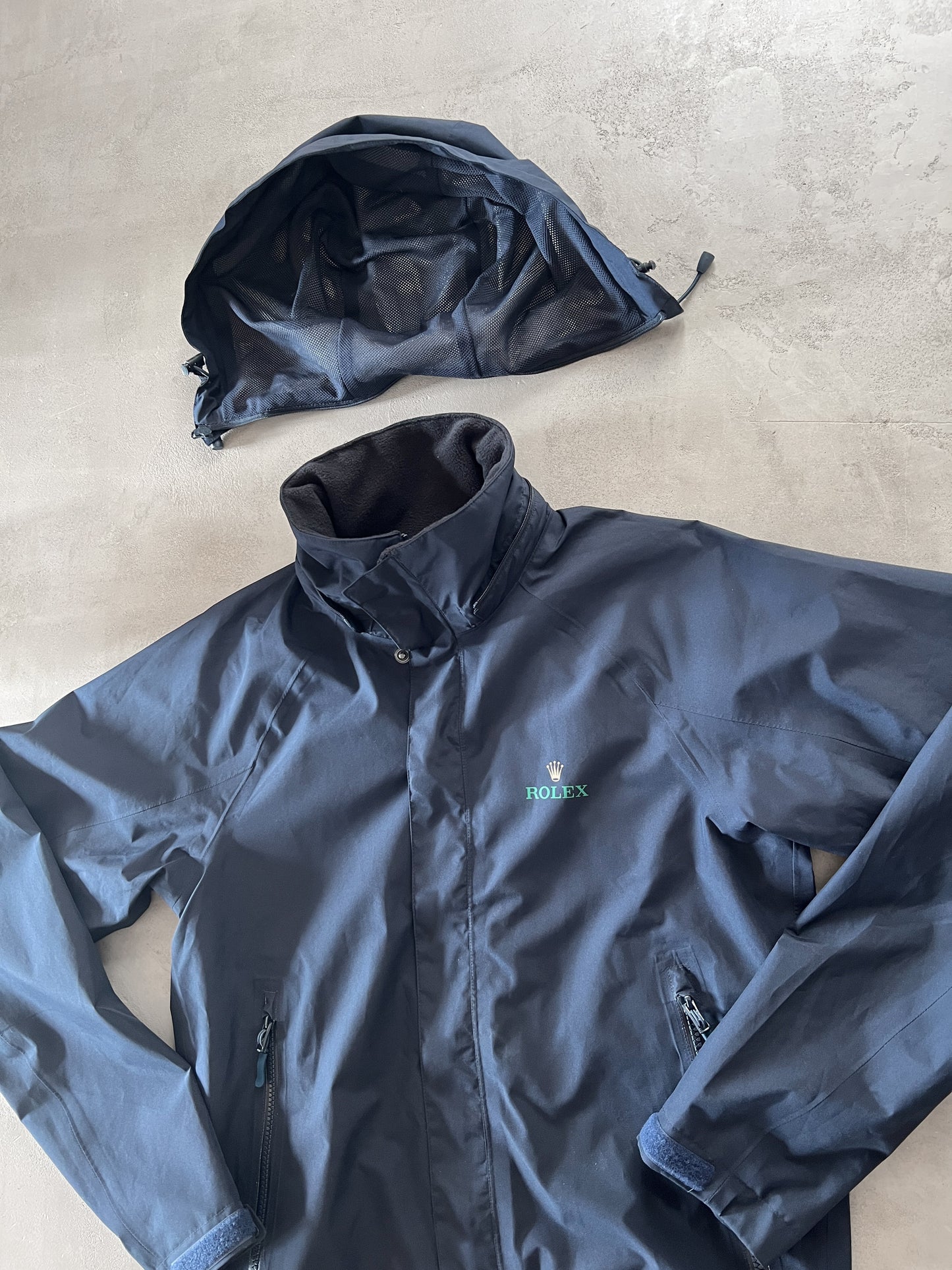 NAVY ROLEX GORE-TEX JACKET - 2000S - M