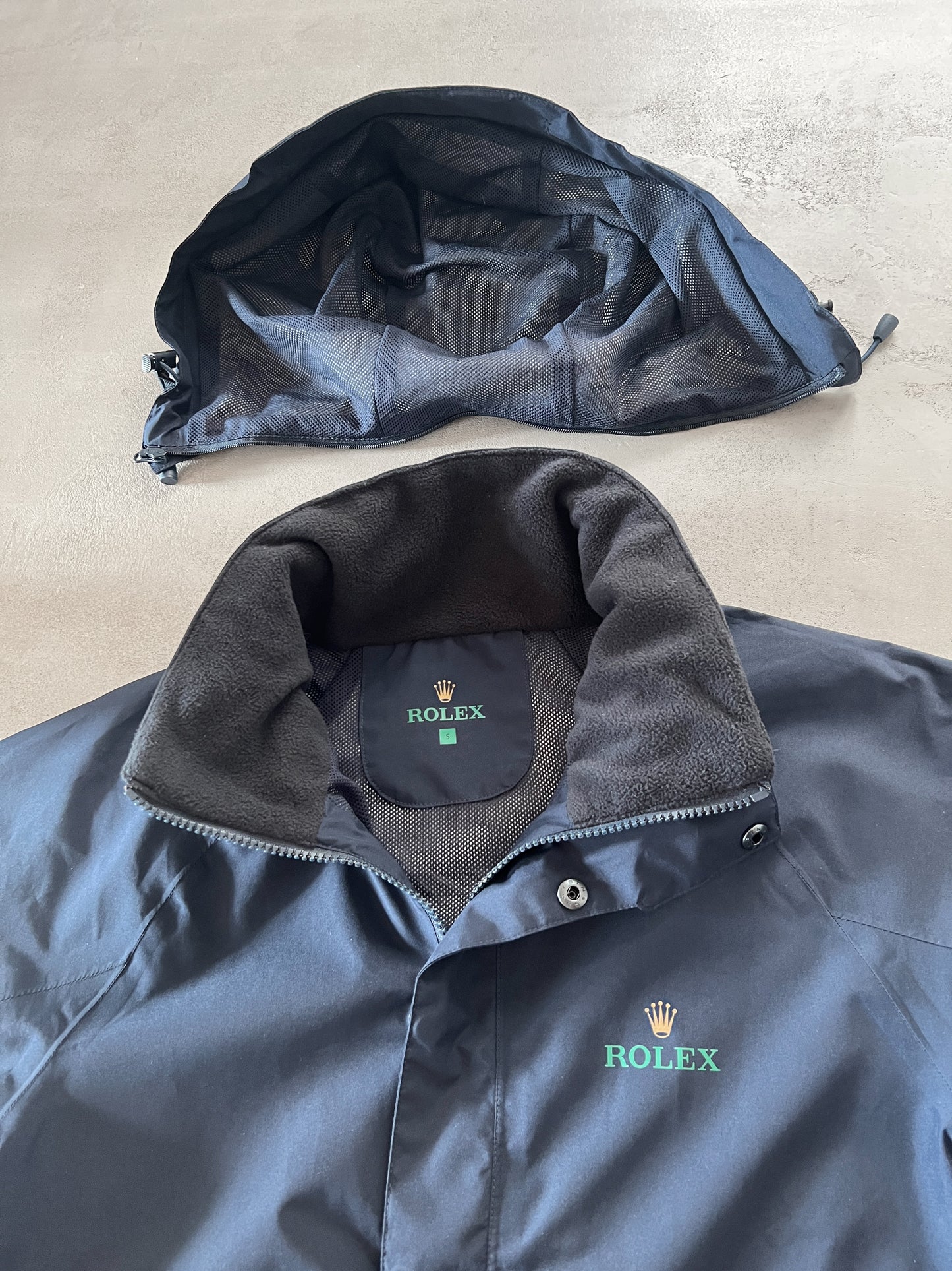 NAVY ROLEX GORE-TEX JACKET - 2000S - M