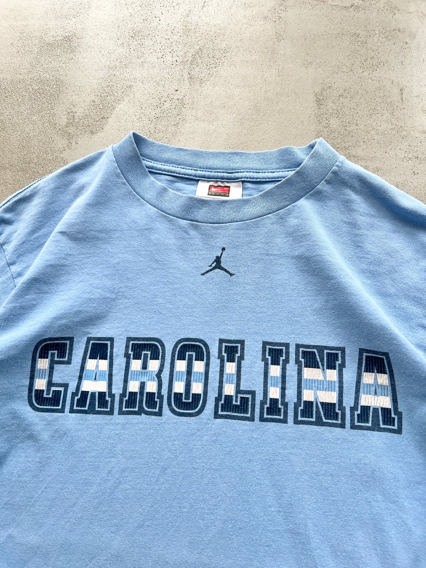 BABY BLUE AIR JORDAN UNC LONGSLEEVE - 1990S - XS