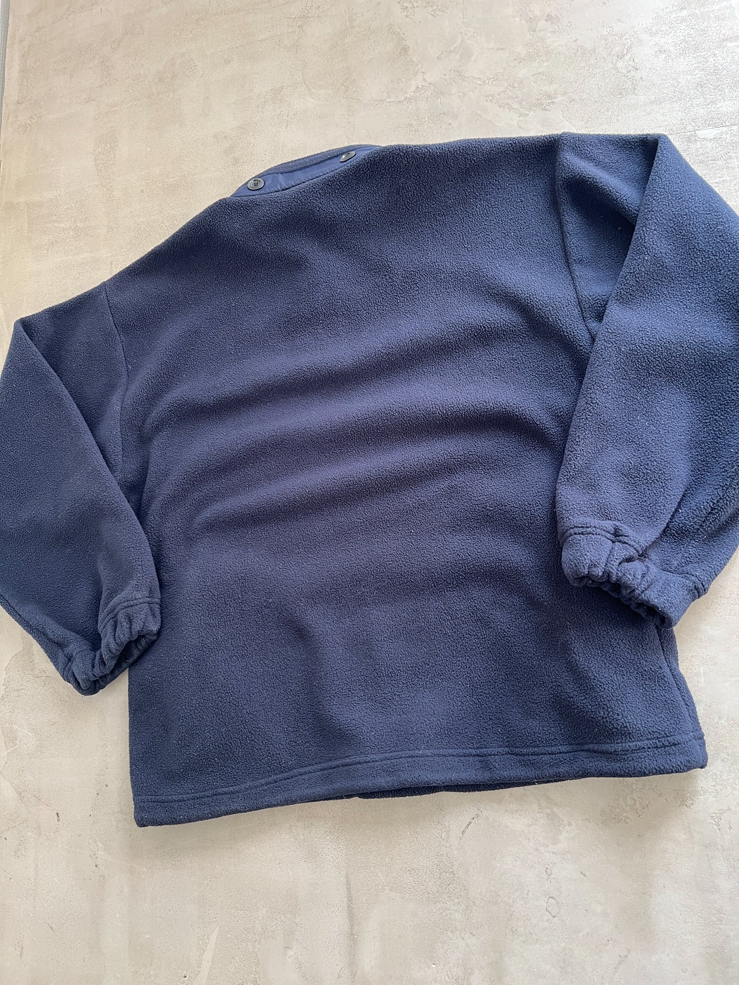 NAVY OAKLEY SOFTWARE HALFZIP - 1990S - XL