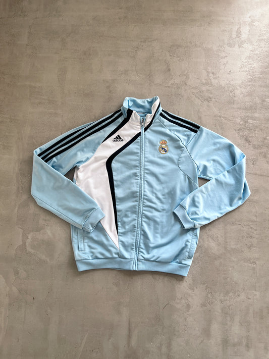 BABY BLUE REAL MADRID TRACK JACKET - 2000S - S