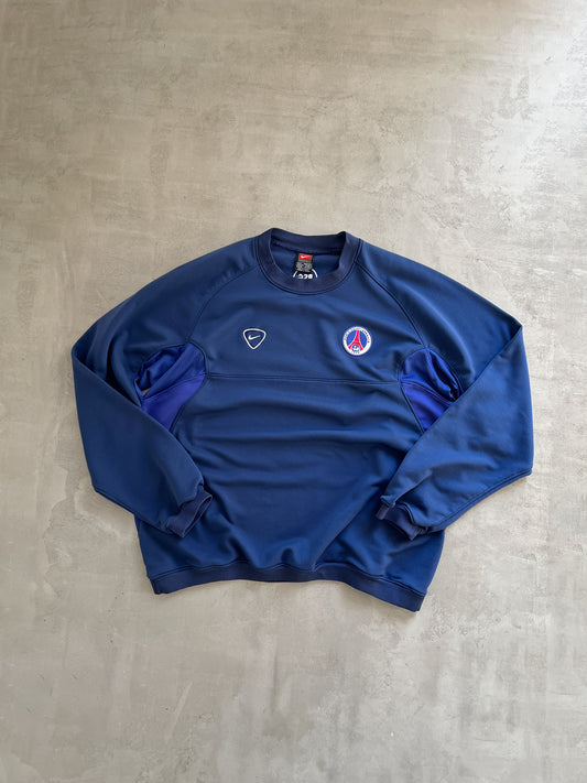 NAVY PSG NIKE SWEATER - 2000S - L